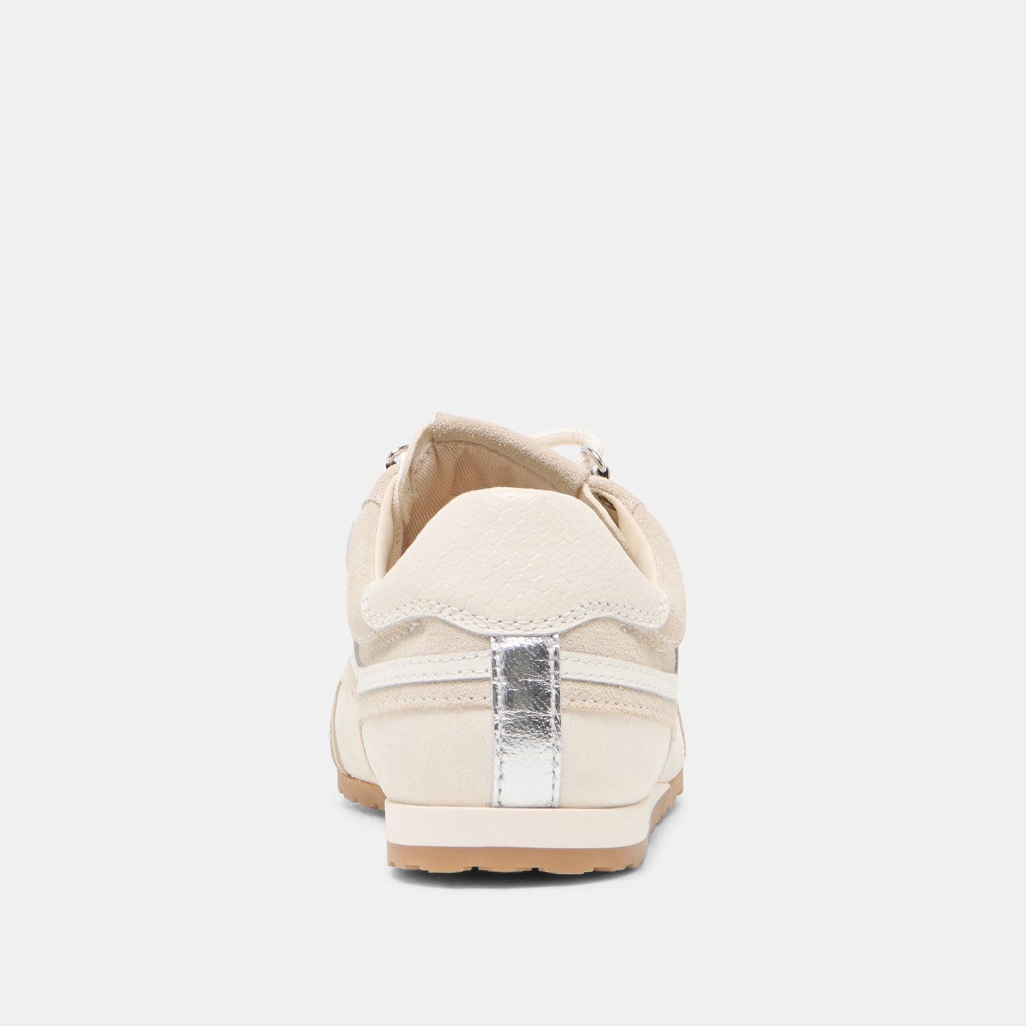Dolce Vita DEACON Ivory Suede Lace-Up Sneakers