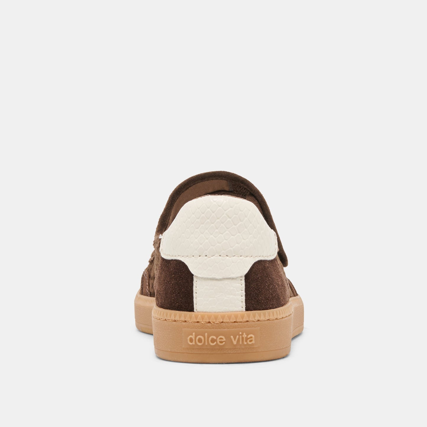 Dolce Vita NANET Dk Brown Perforated Suede Mary-Jane Ballet Sneakers
