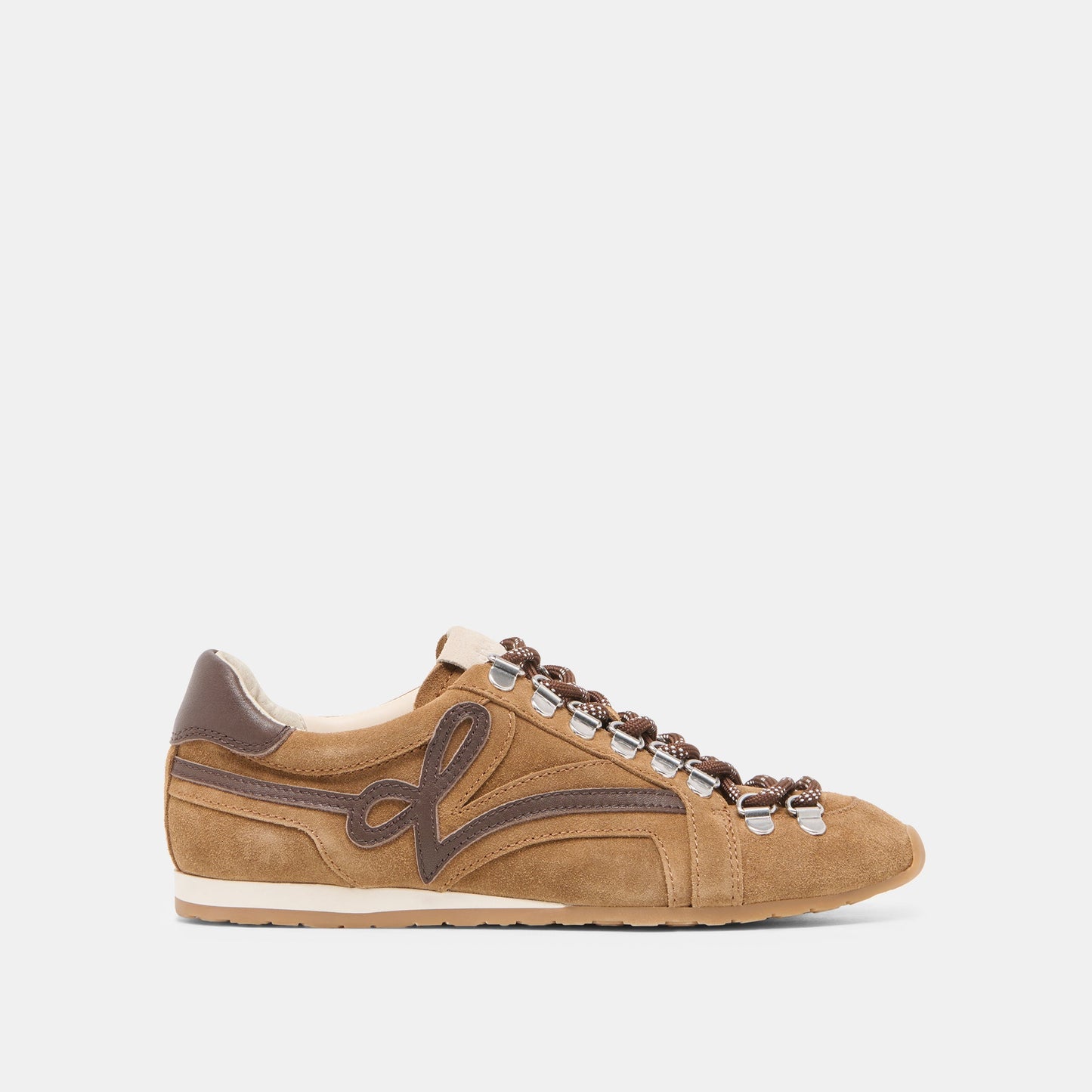 Dolce Vita DEACON Lt Brown Suede Lace-Up Sneakers