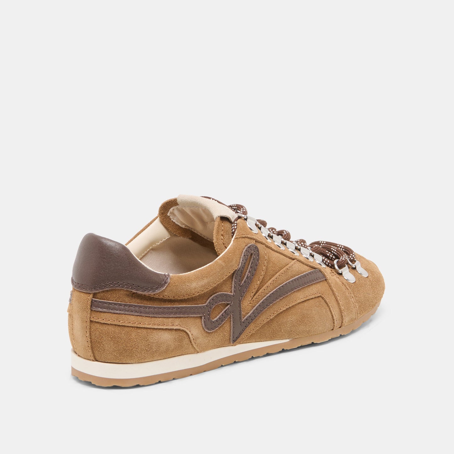 Dolce Vita DEACON Lt Brown Suede Lace-Up Sneakers