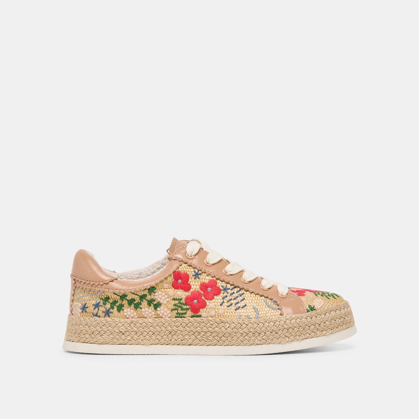 Dolce Vita Azalia Sand Floral Raffia Heels