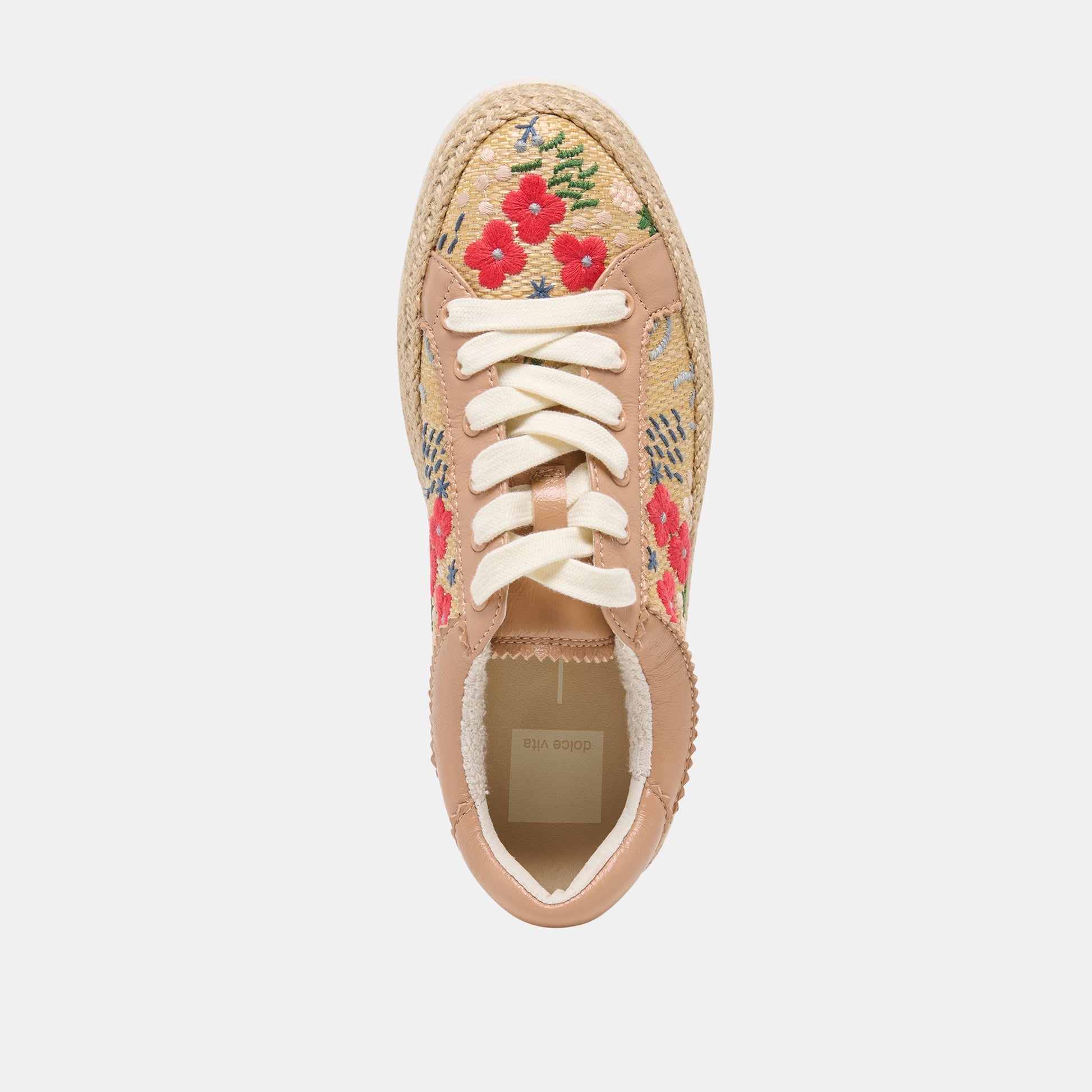 Dolce Vita Azalia Sand Floral Raffia Heels