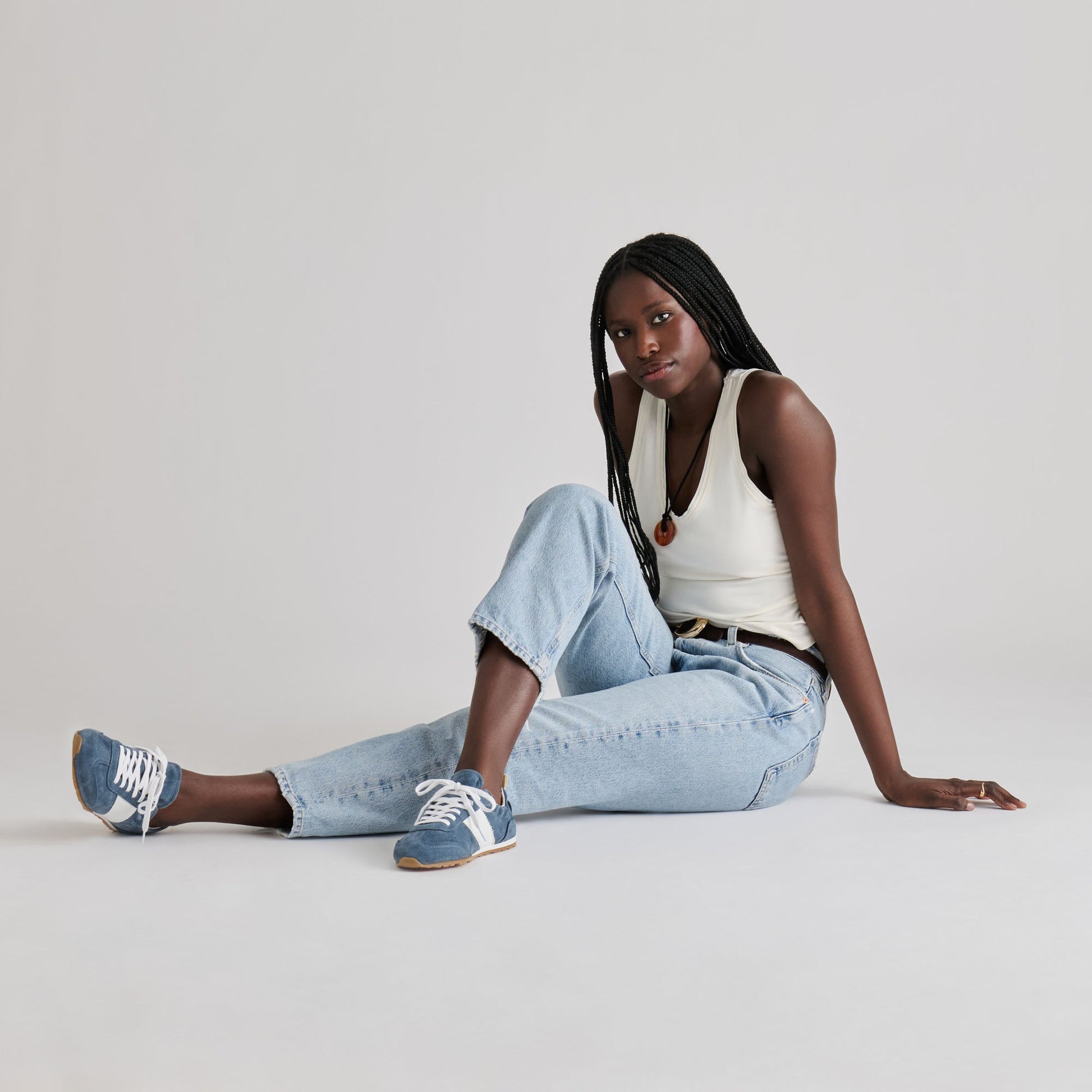 Dolce Vita Shyla Blue Suede Sneakers