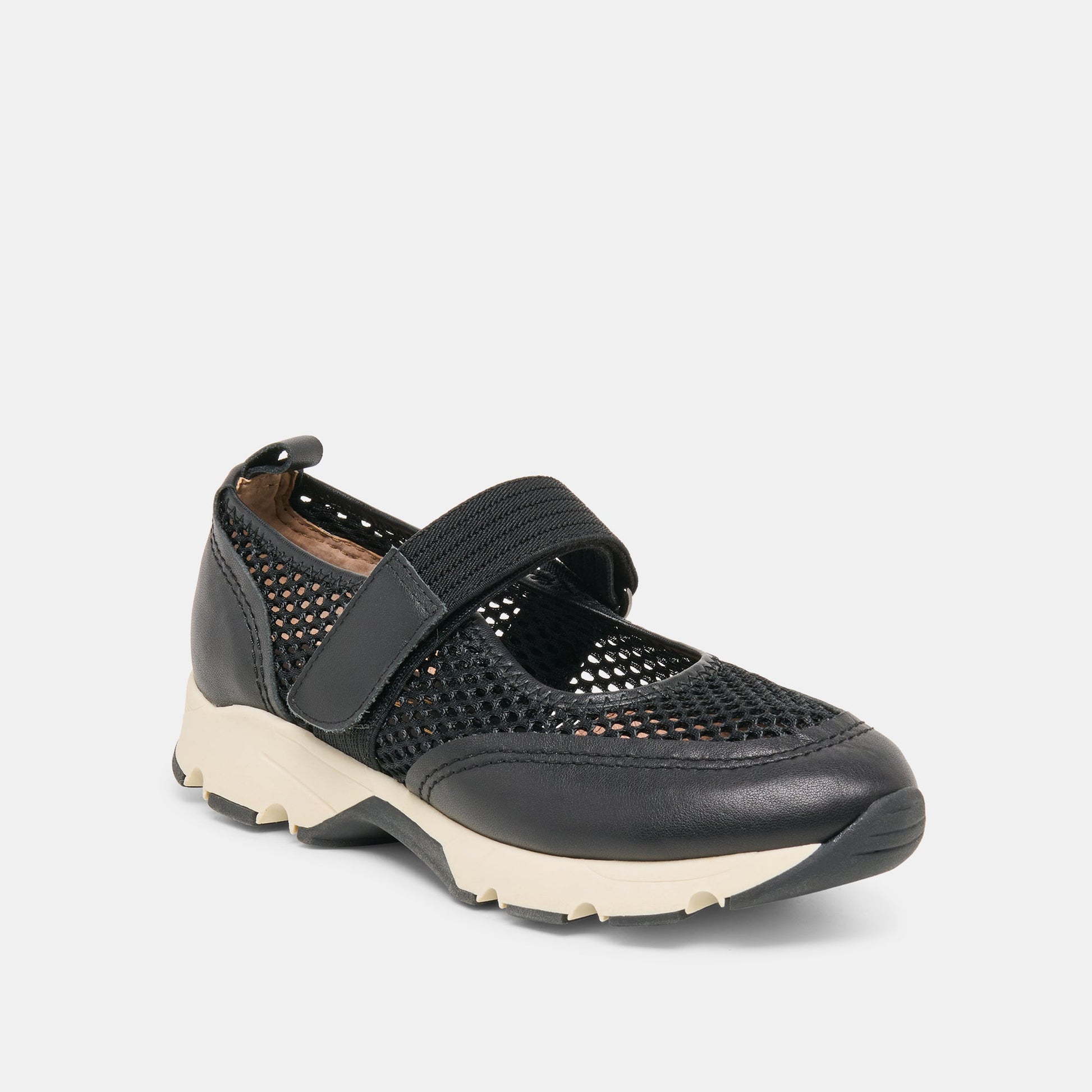 Dolce Vita Seline Black Mesh Sneakers