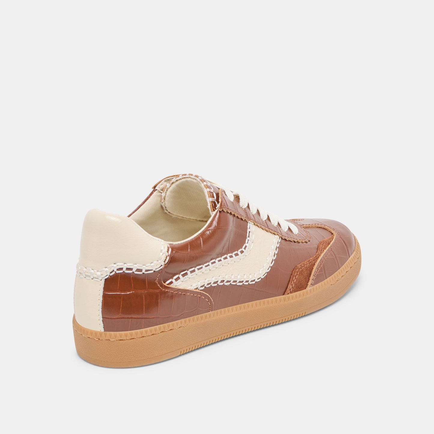 Dolce Vita NOTICE STITCH SNEAKERS COGNAC CROCO EMBOSSED LEATHER
 – Dolce Vita
