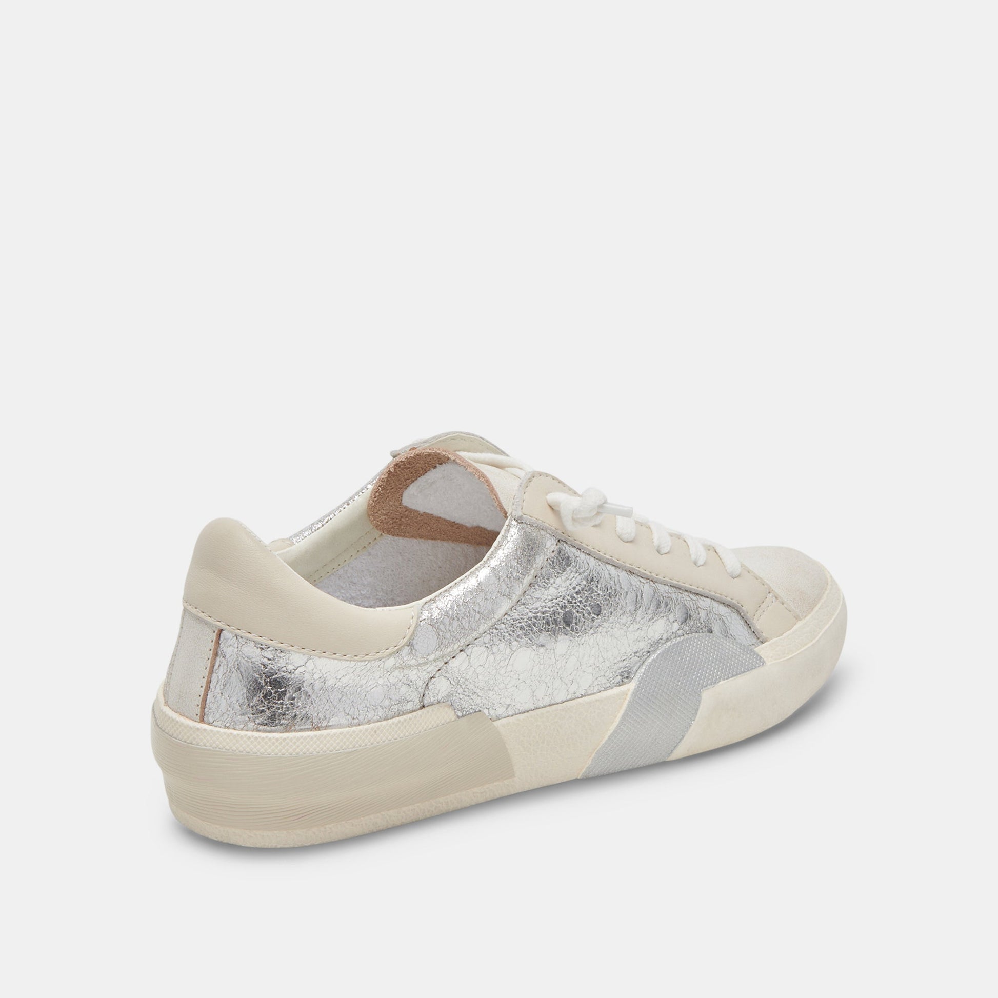Dolce Vita Zina Sneakers Chrome Distressed Leather | Chrome Leather Sneakers
 – Dolce Vita
