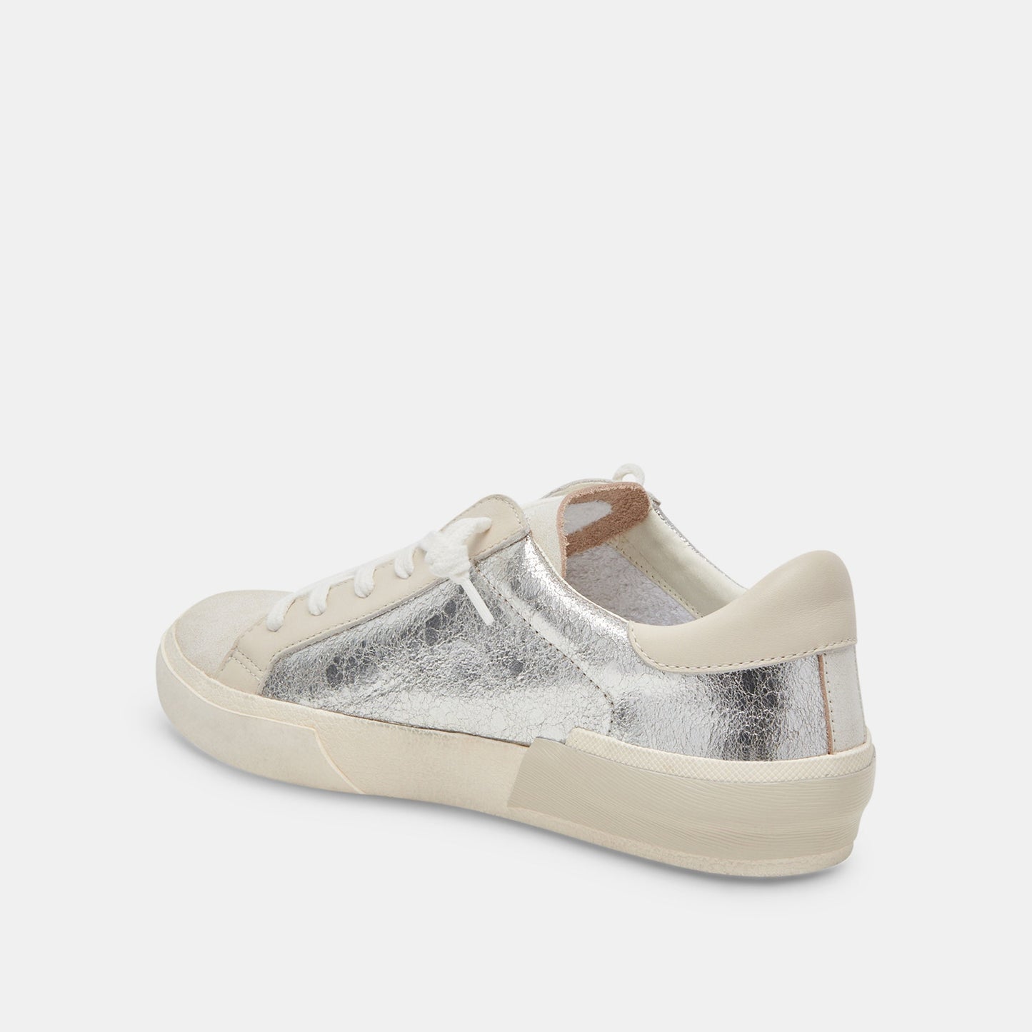 Dolce Vita Zina Sneakers Chrome Distressed Leather | Chrome Leather Sneakers
 – Dolce Vita