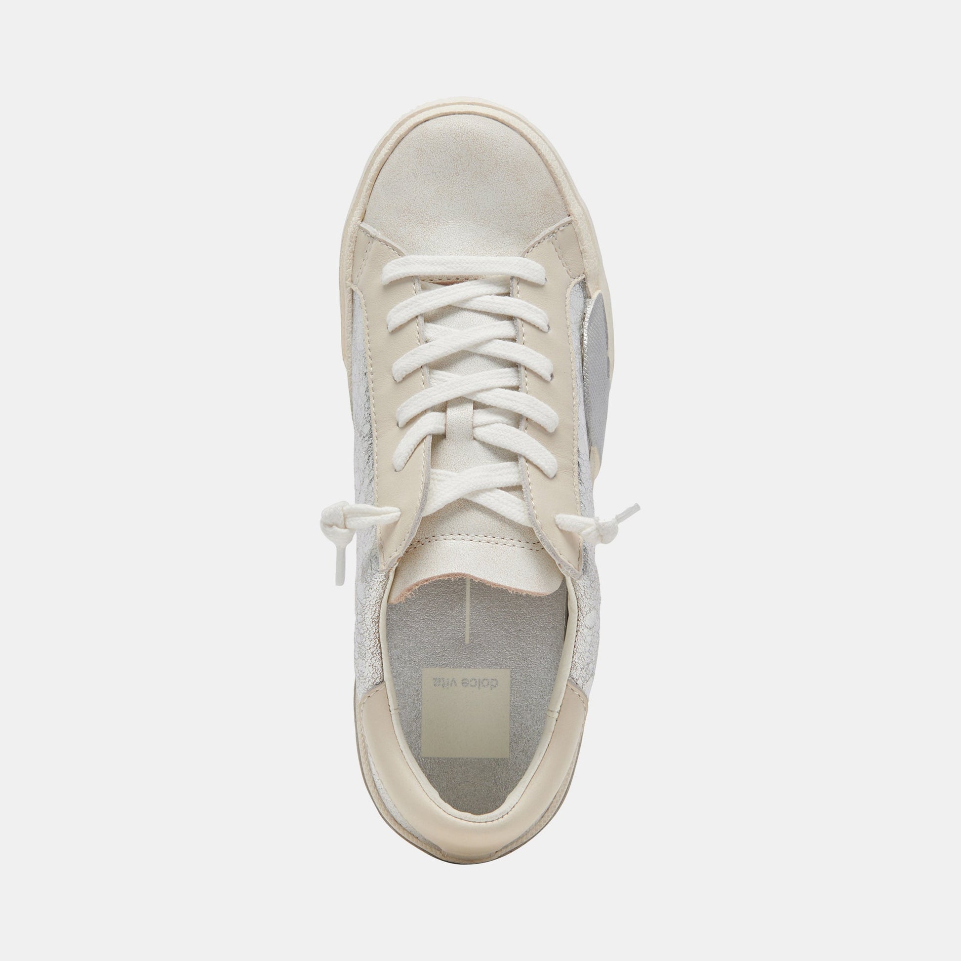 Dolce Vita Zina Sneakers Chrome Distressed Leather | Chrome Leather Sneakers
 – Dolce Vita