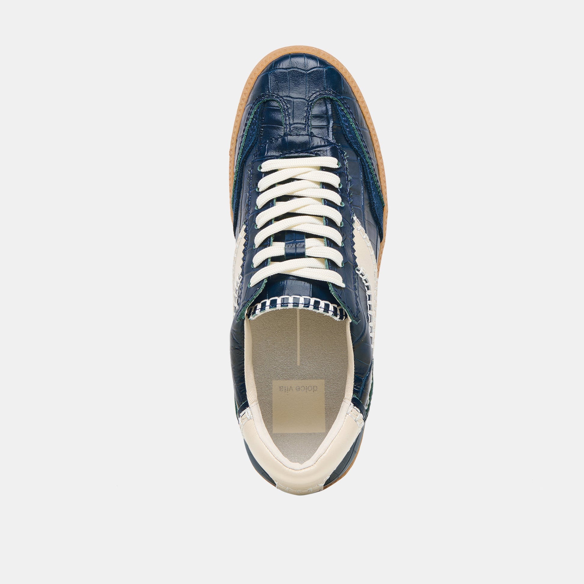 Dolce Vita NOTICE STITCH SNEAKERS INK CROCO EMBOSSED LEATHER
 – Dolce Vita