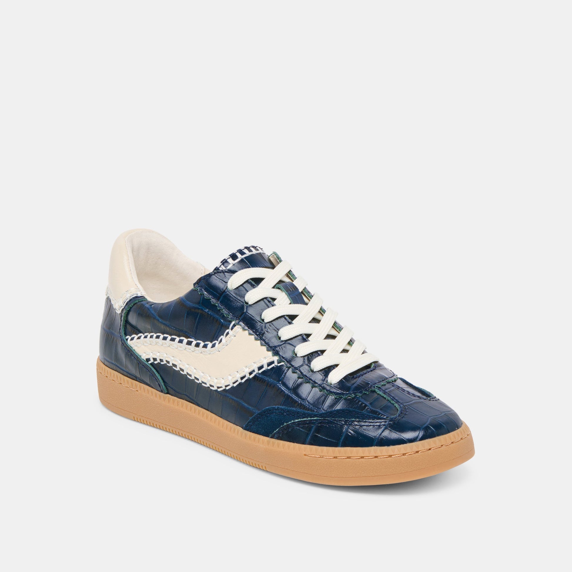 Dolce Vita NOTICE STITCH SNEAKERS INK CROCO EMBOSSED LEATHER
 – Dolce Vita