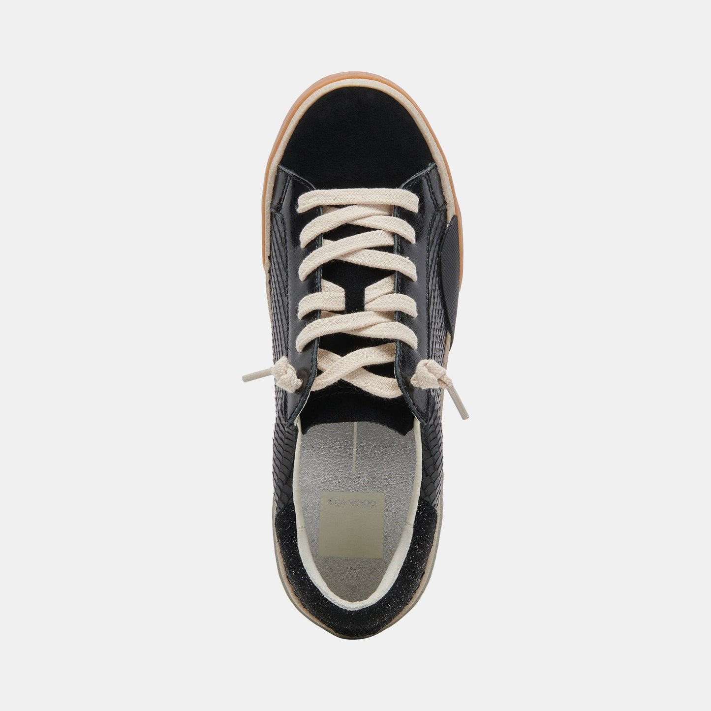 Dolce Vita Zina Sneakers Onyx Embossed Leather | Women's Sneakers
 – Dolce Vita