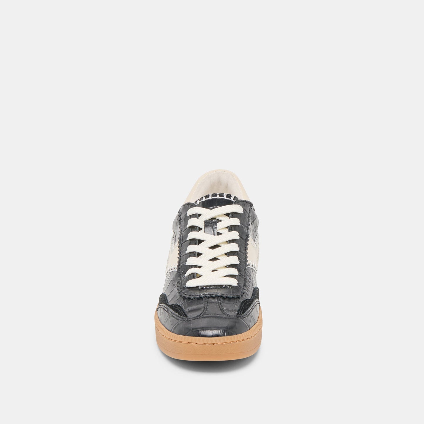 Dolce Vita NOTICE STITCH SNEAKERS NOIR CROCO EMBOSSED LEATHER
 – Dolce Vita