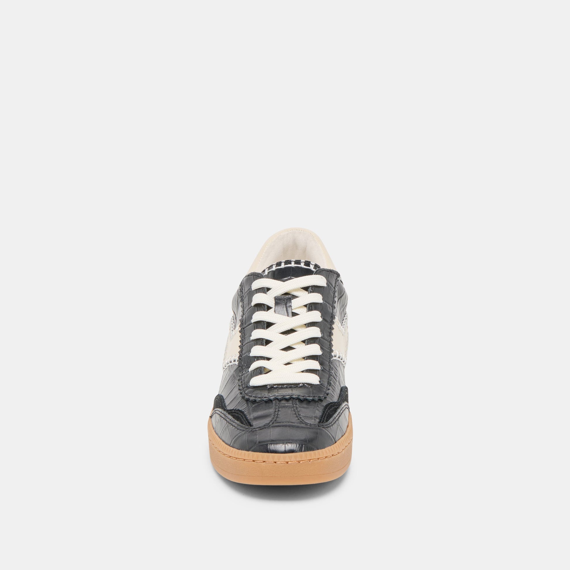 Dolce Vita NOTICE STITCH SNEAKERS NOIR CROCO EMBOSSED LEATHER
 – Dolce Vita