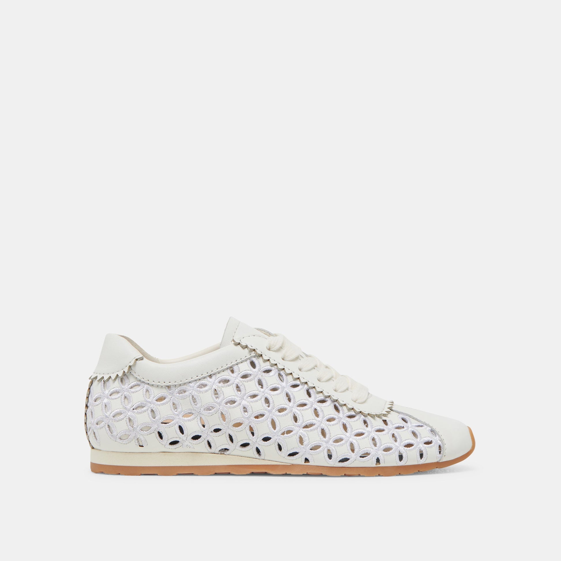 Dolce Vita DANIE EYELET PERF SNEAKERS TRUE WHITE LEATHER
 – Dolce Vita