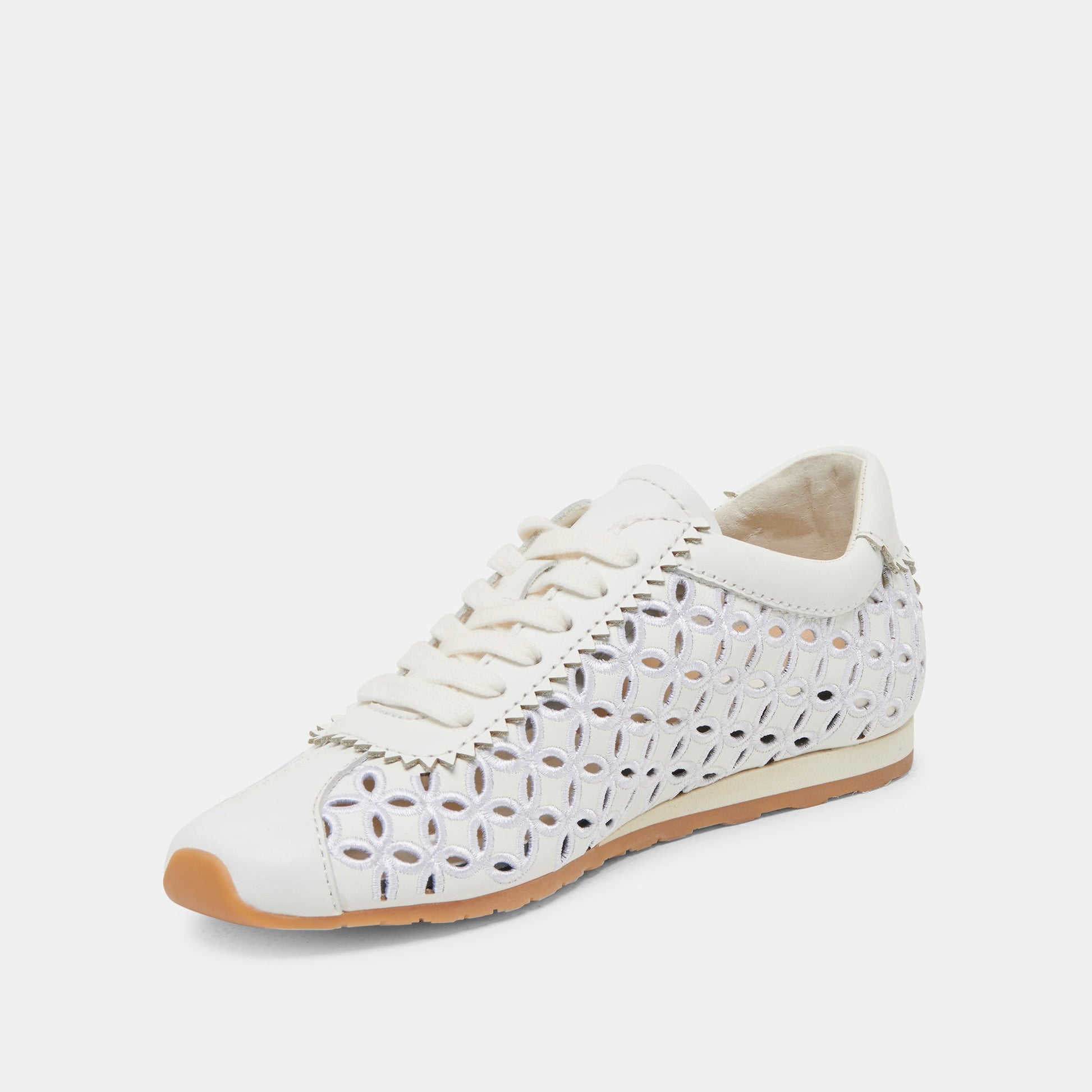 Dolce Vita DANIE EYELET PERF SNEAKERS TRUE WHITE LEATHER
 – Dolce Vita