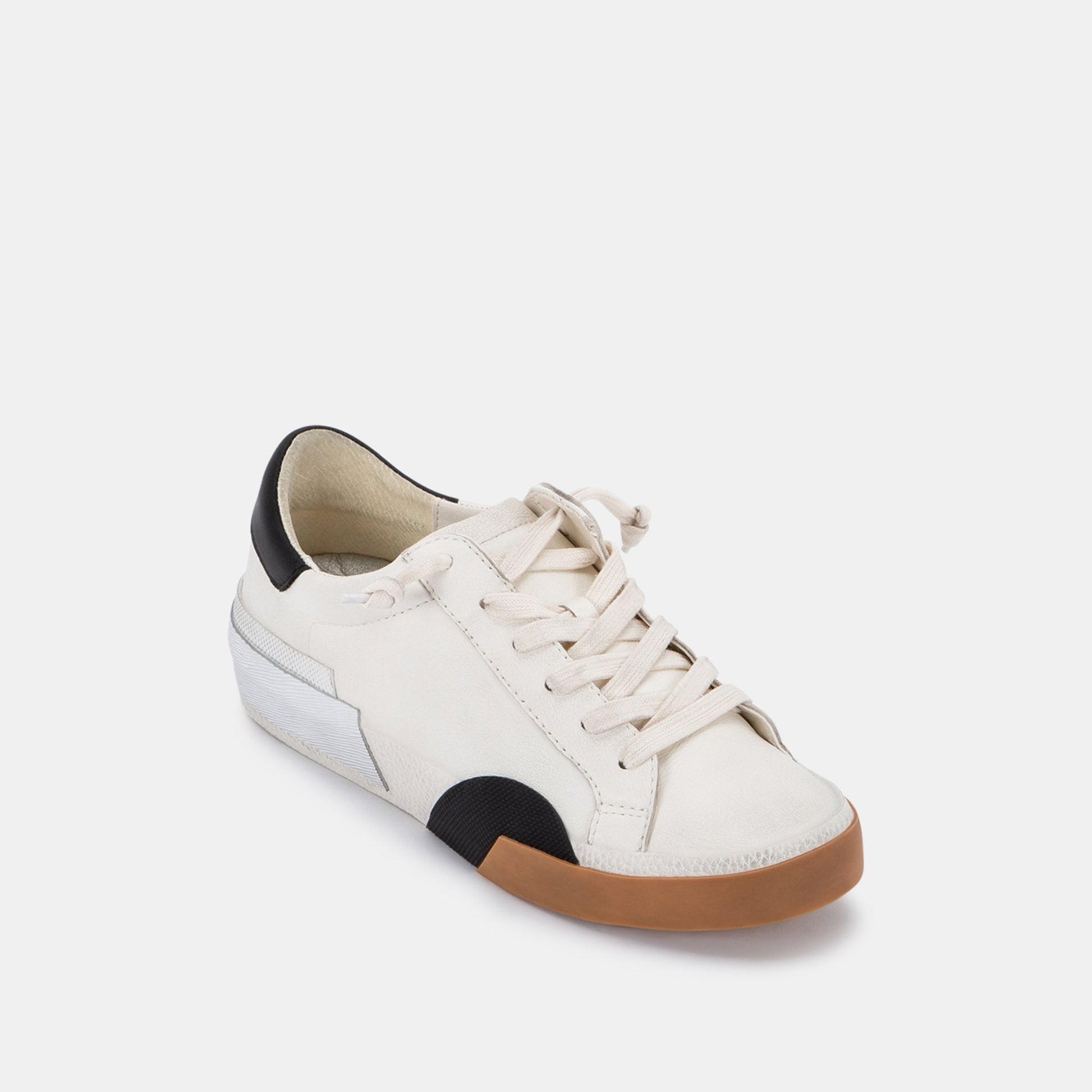 Dolce Vita ZINA SNEAKERS WHITE BLACK LEATHER
 – Dolce Vita