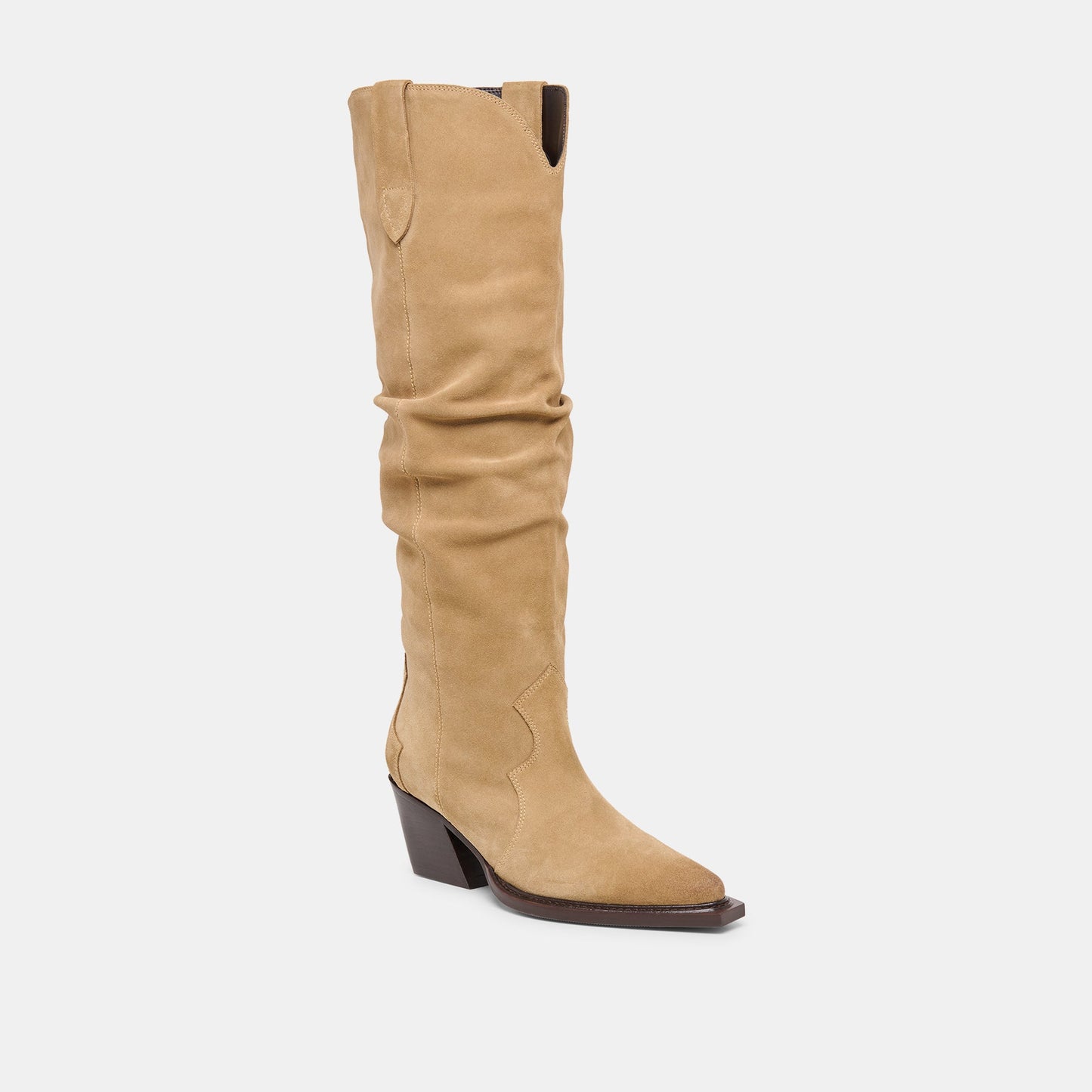 Dolce Vita Buckly Camel Suede Boots