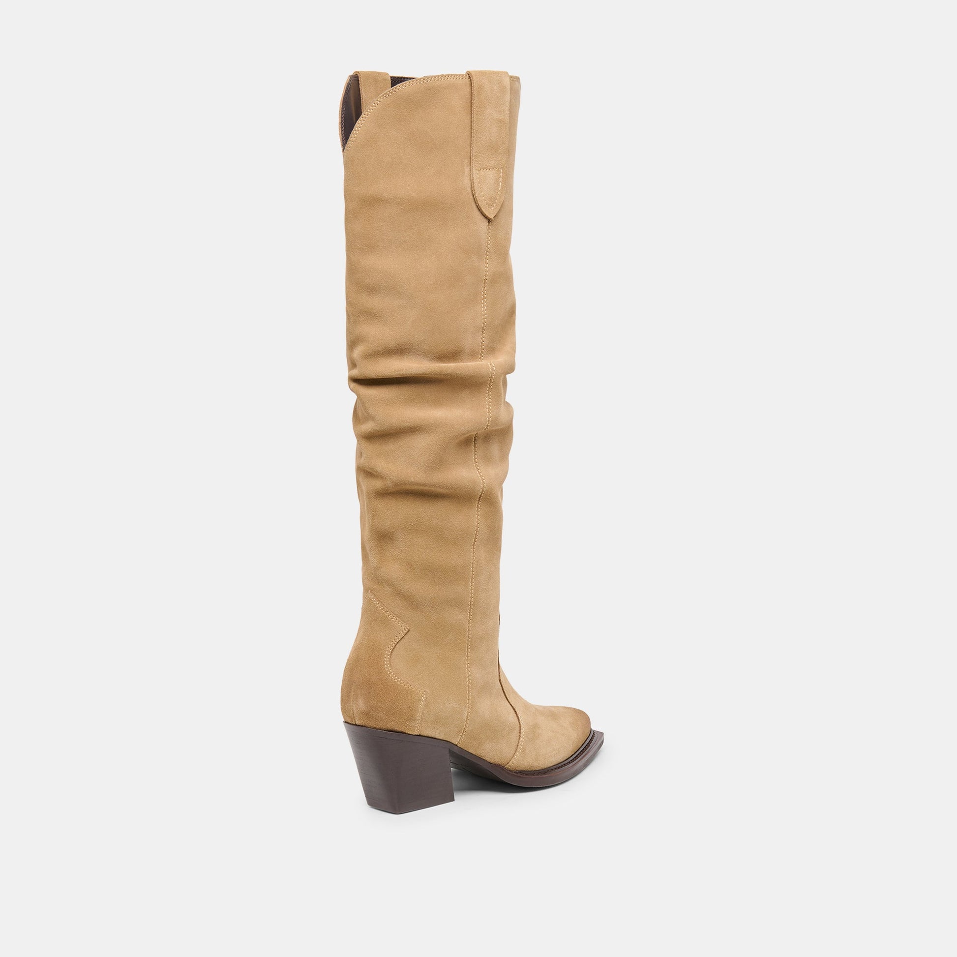 Dolce Vita Buckly Camel Suede Boots