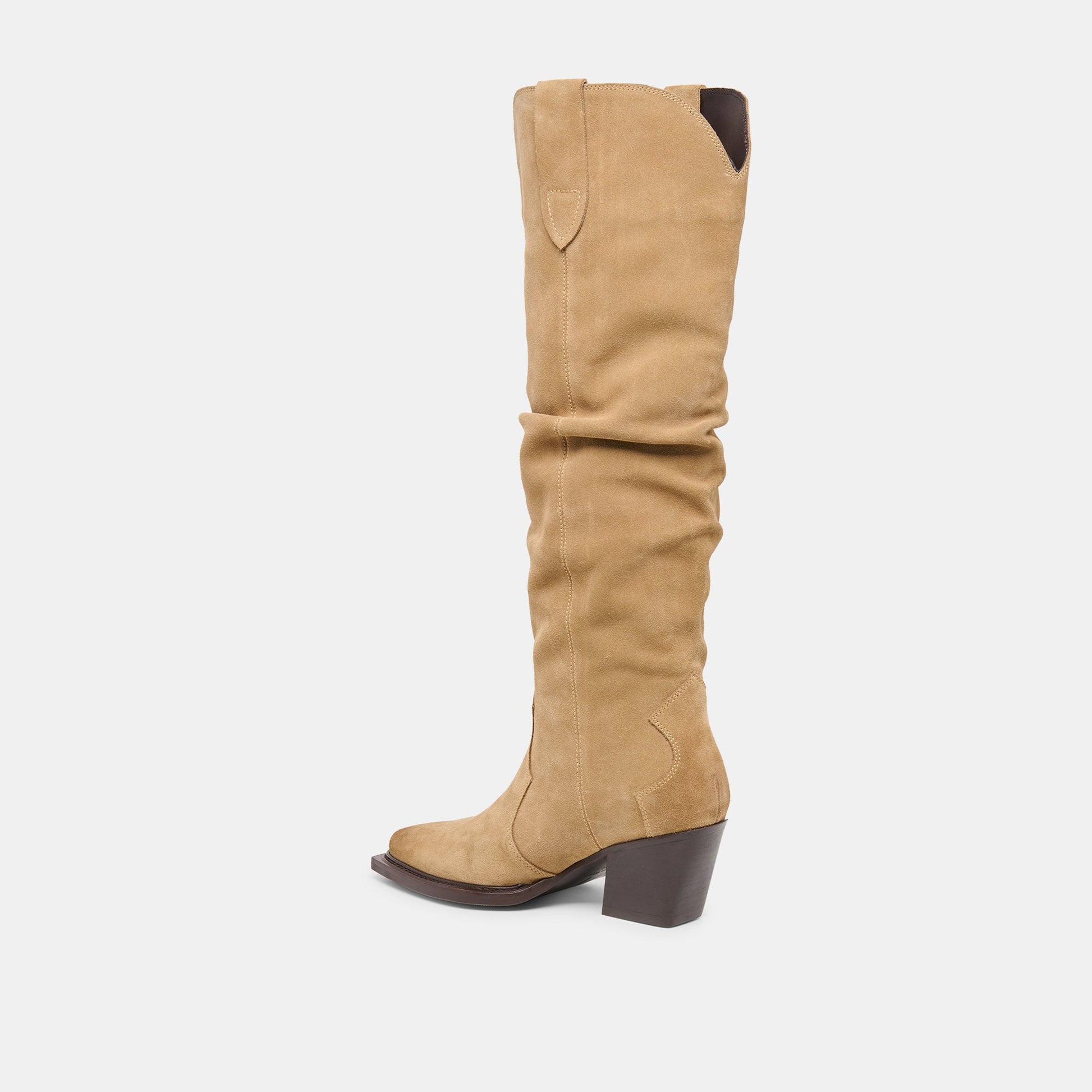 Dolce Vita Buckly Camel Suede Boots