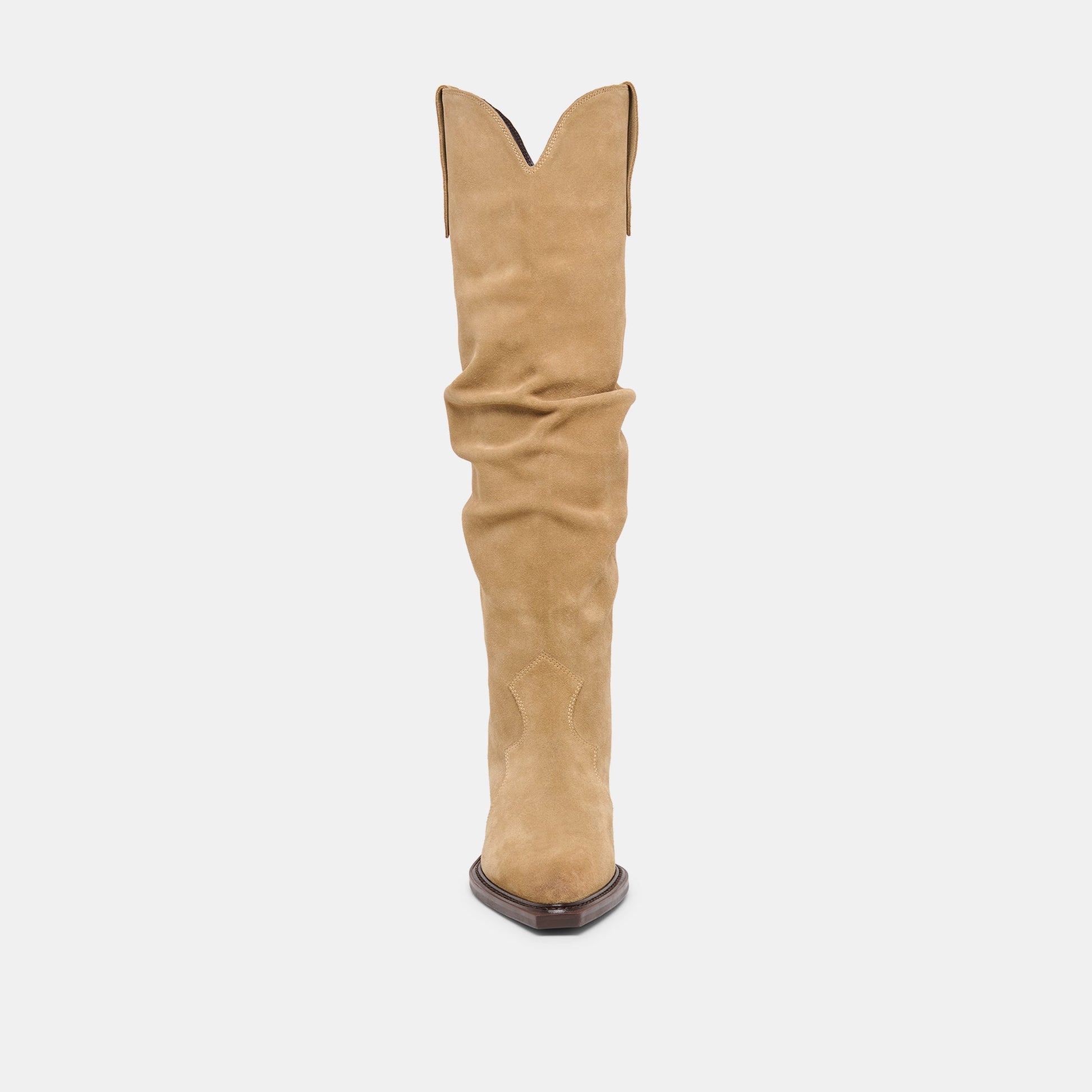 Dolce Vita Buckly Camel Suede Boots