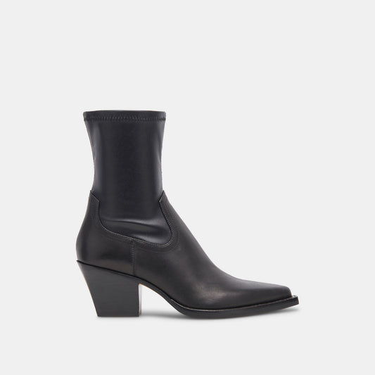 Dolce Vita Rutger Boots Black Leather | Women's Black Leather Mid-Ankle Boots
 – Dolce Vita