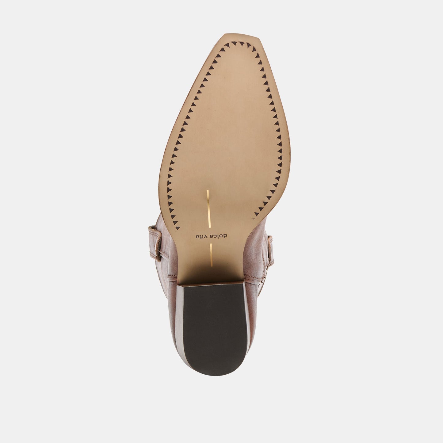 Dolce Vita VIGLA Chestnut Leather Pointed-Toe Western Boots