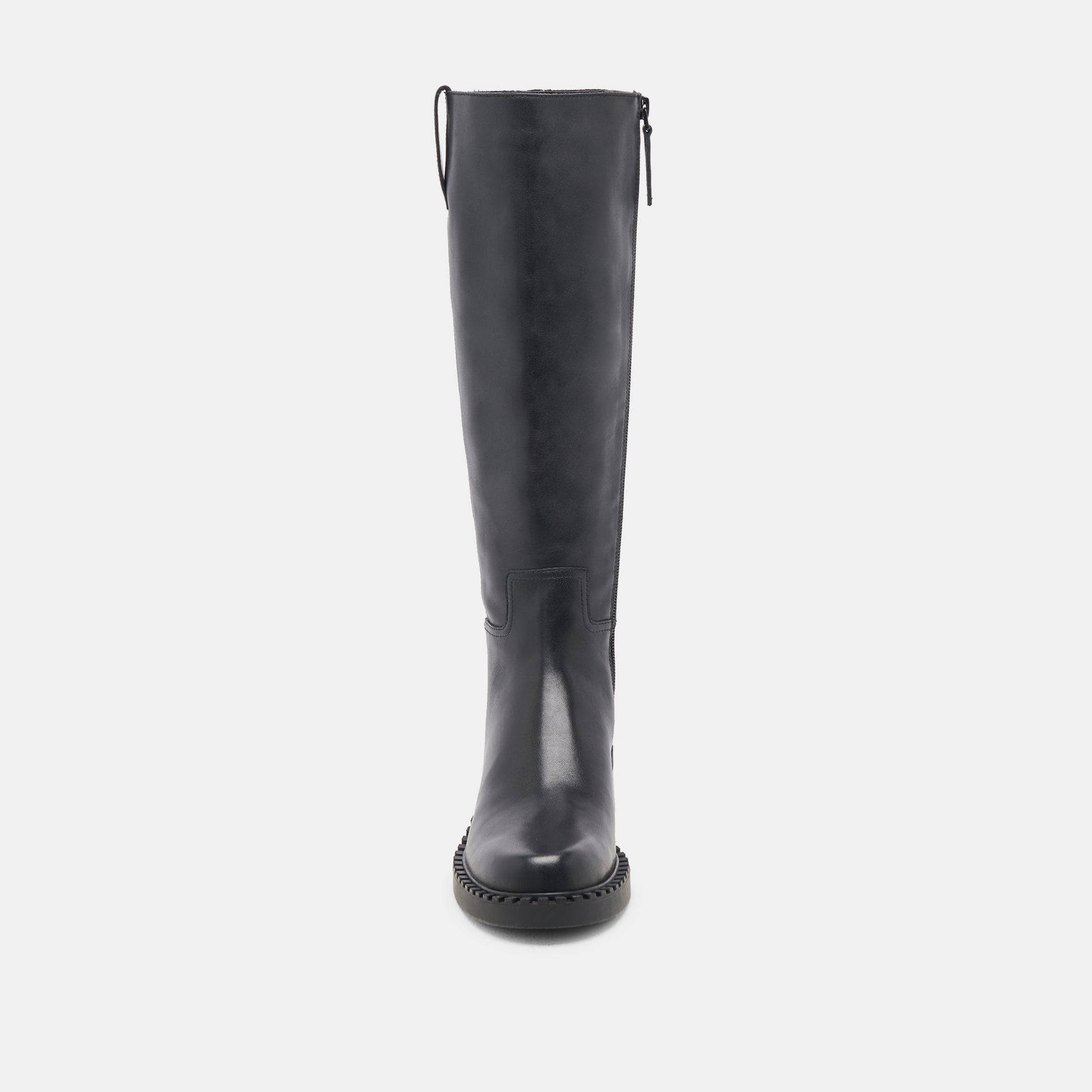 Dolce Vita Glory H2O Waterproof Black Leather Extra Wide Calf Boots