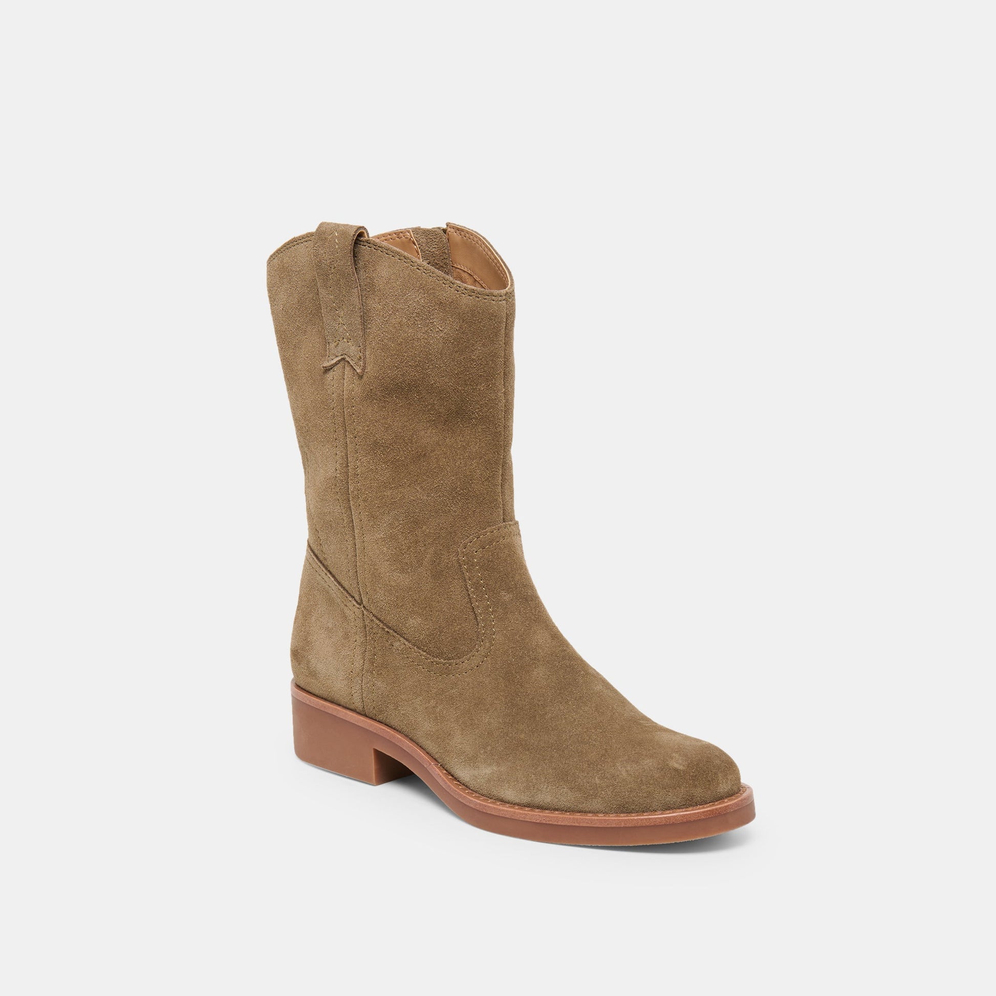 Dolce Vita Haline H2O Olive Suede Waterproof Boots