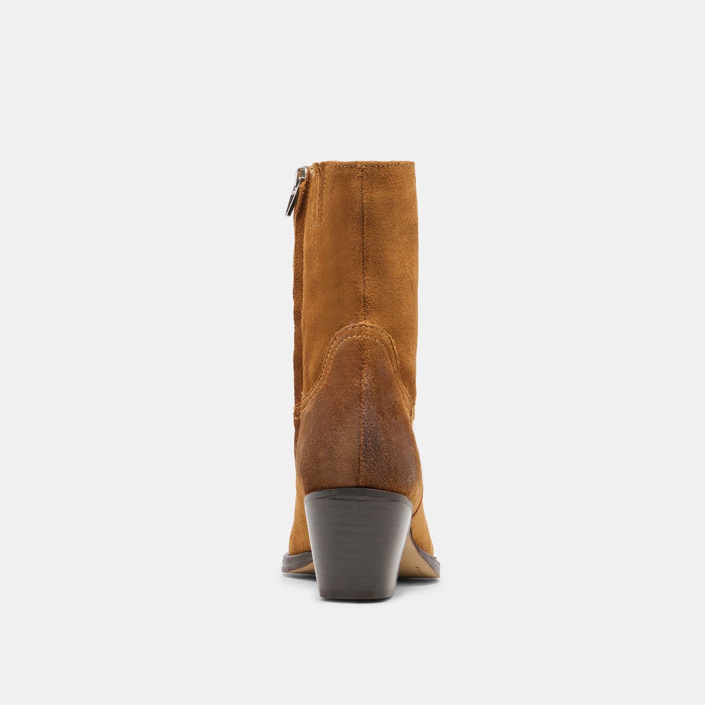 Dolce Vita KLYDE Cognac Suede Block Heel Ankle Boots