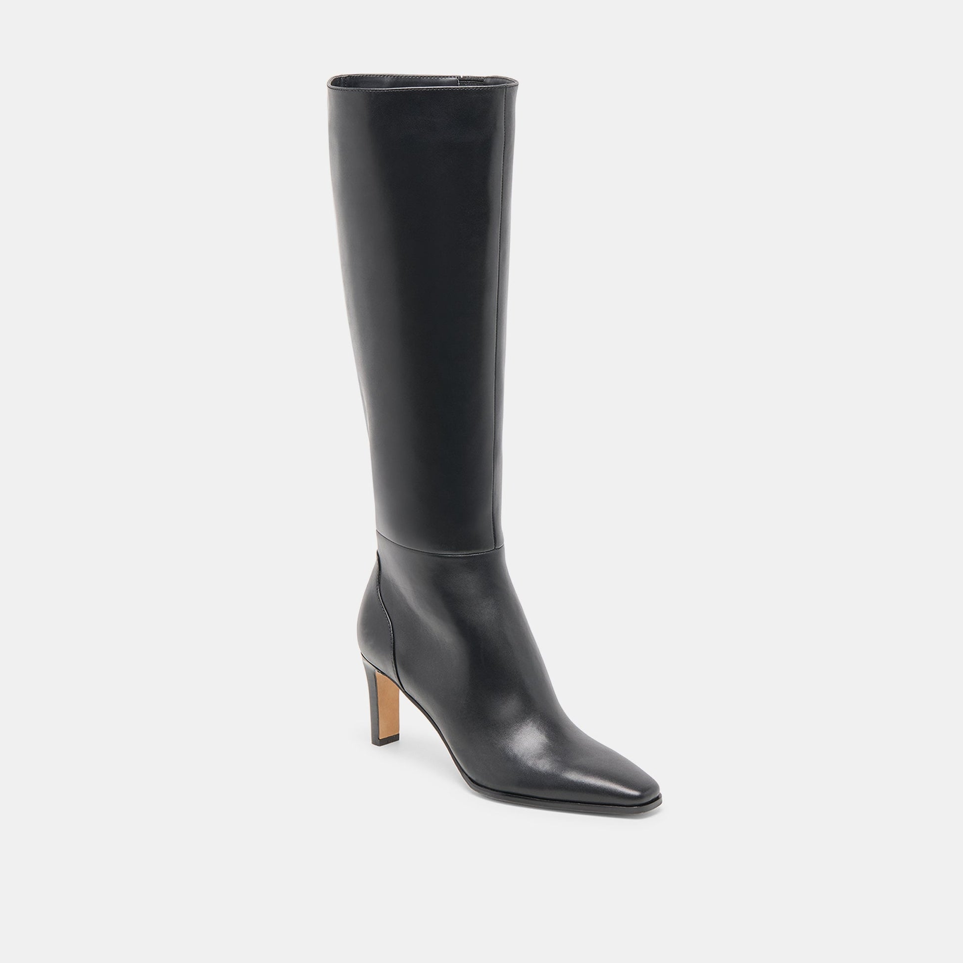 Dolce Vita Emmi Black Leather Narrow Calf Boots