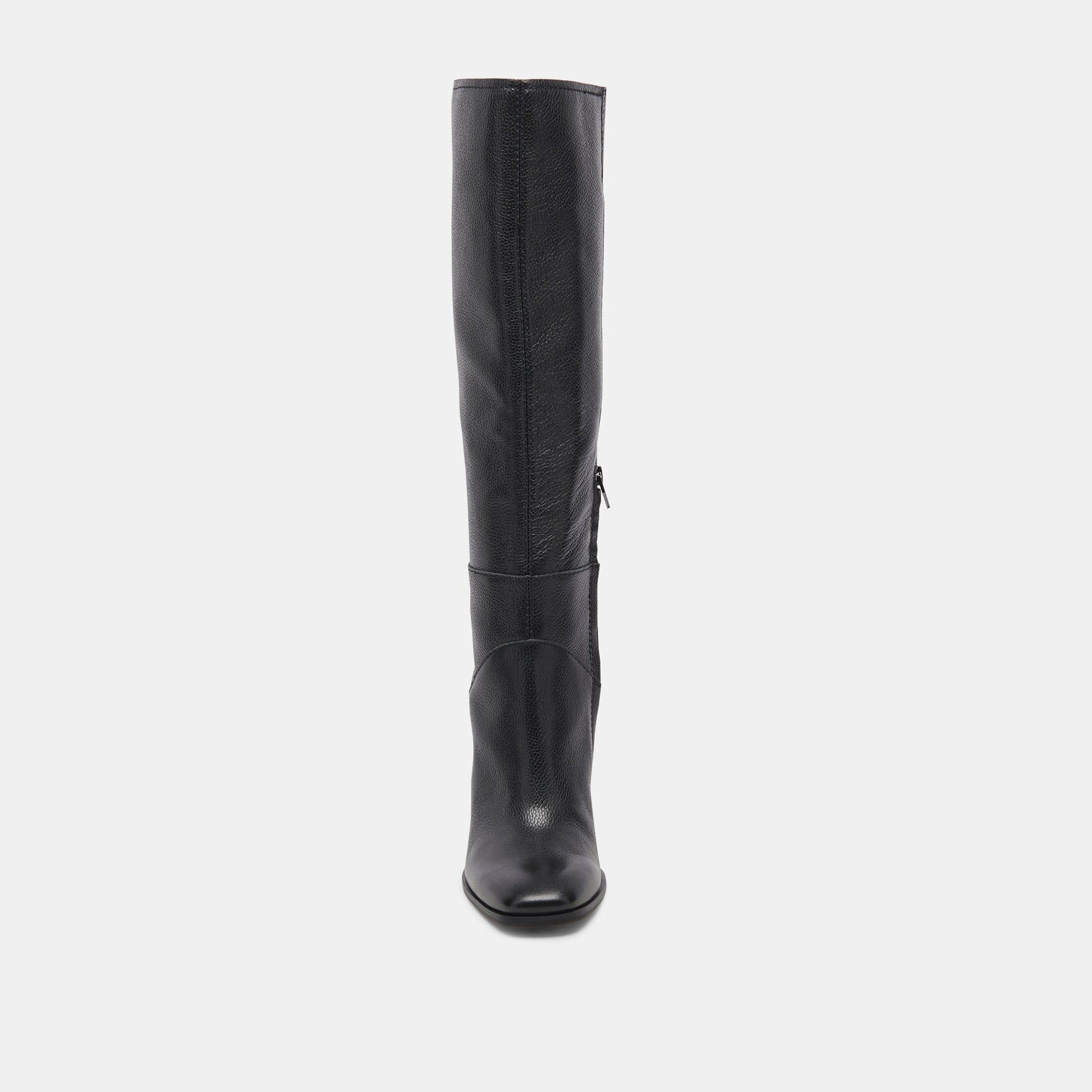 Dolce Vita Fynn Boots Onyx Leather | Knee-High Onyx Leather Boots
 – Dolce Vita