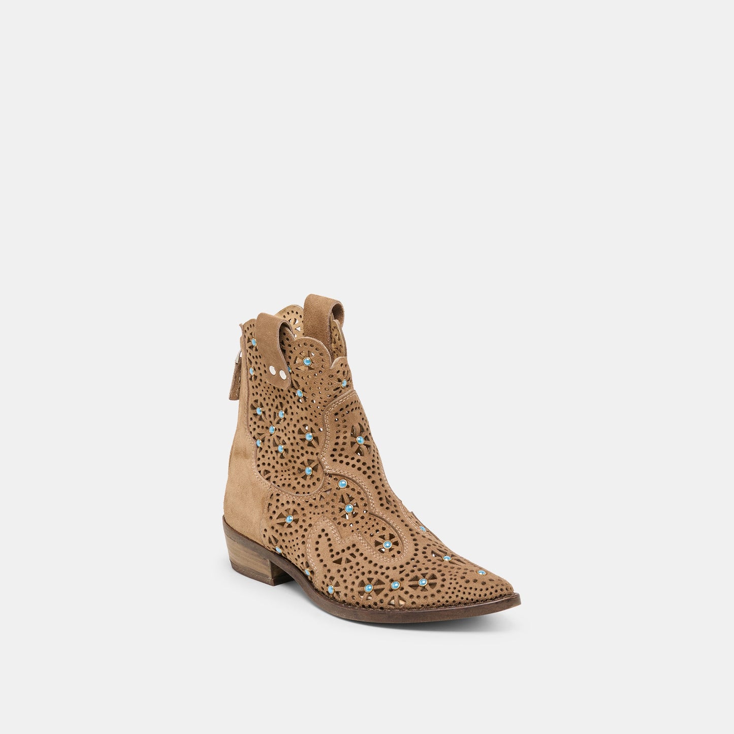 Dolce Vita Oakly Mushroom Suede Booties