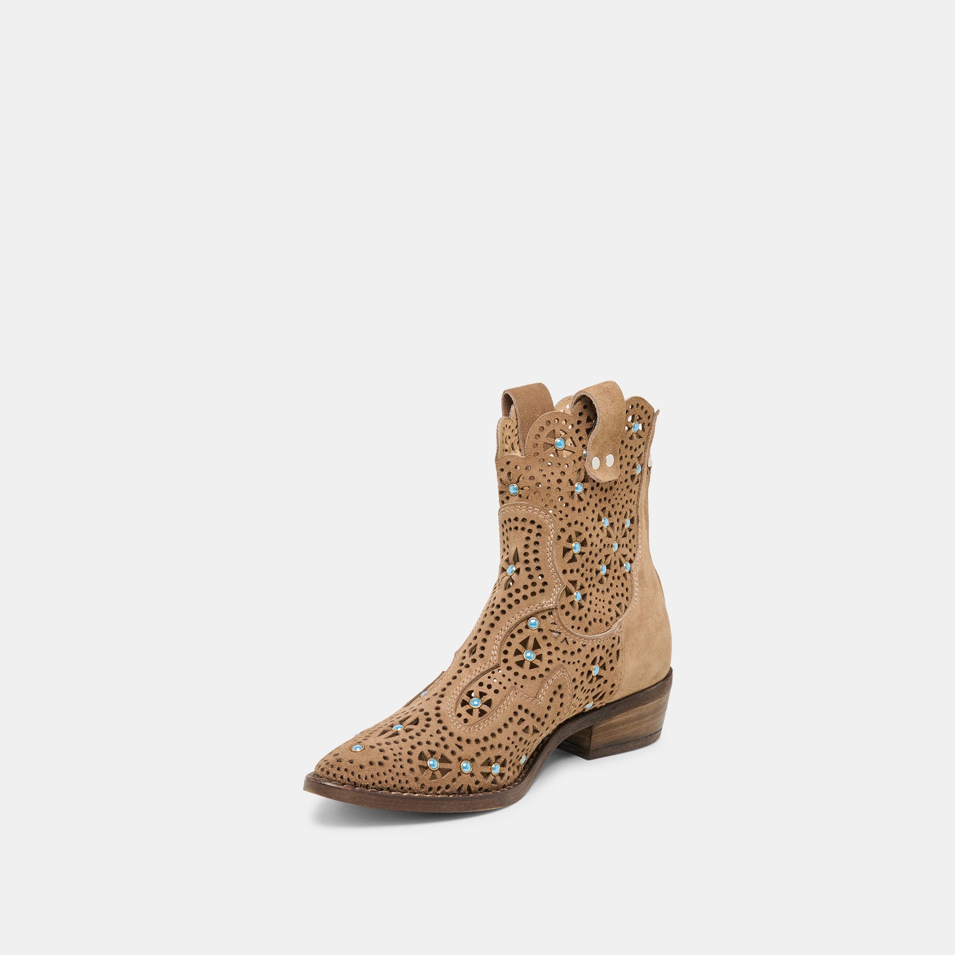 Dolce Vita Oakly Mushroom Suede Booties