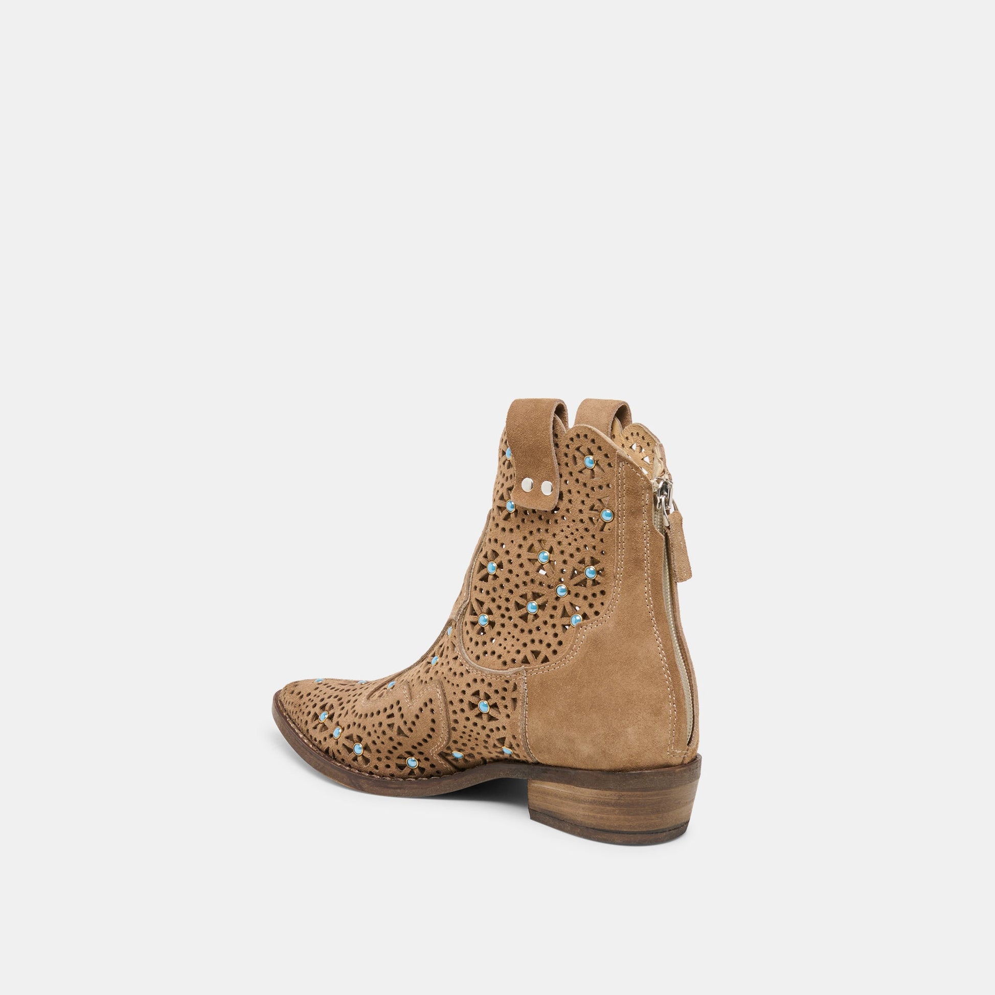 Dolce Vita Oakly Mushroom Suede Booties