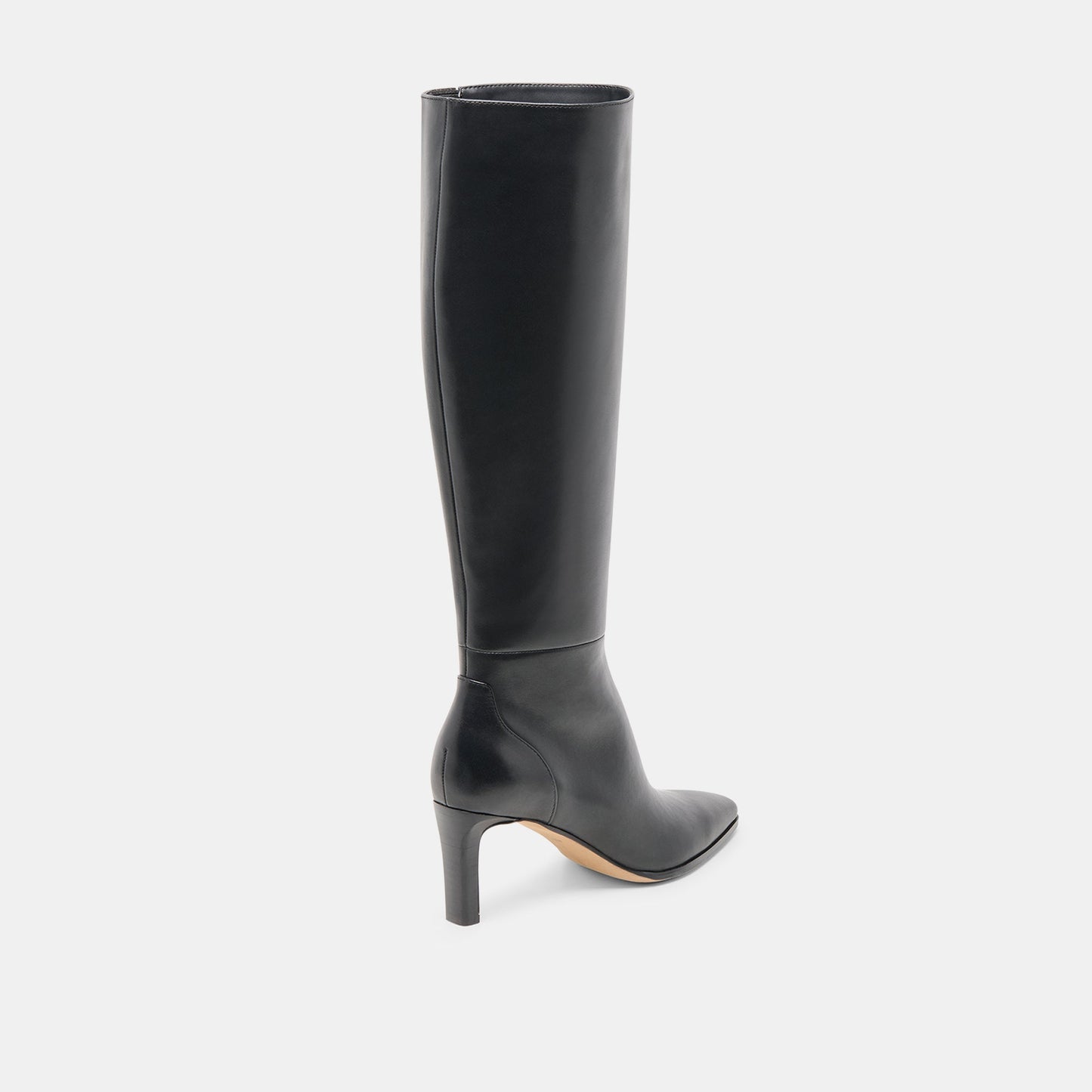 Dolce Vita Emmi Black Leather Wide Calf Boots