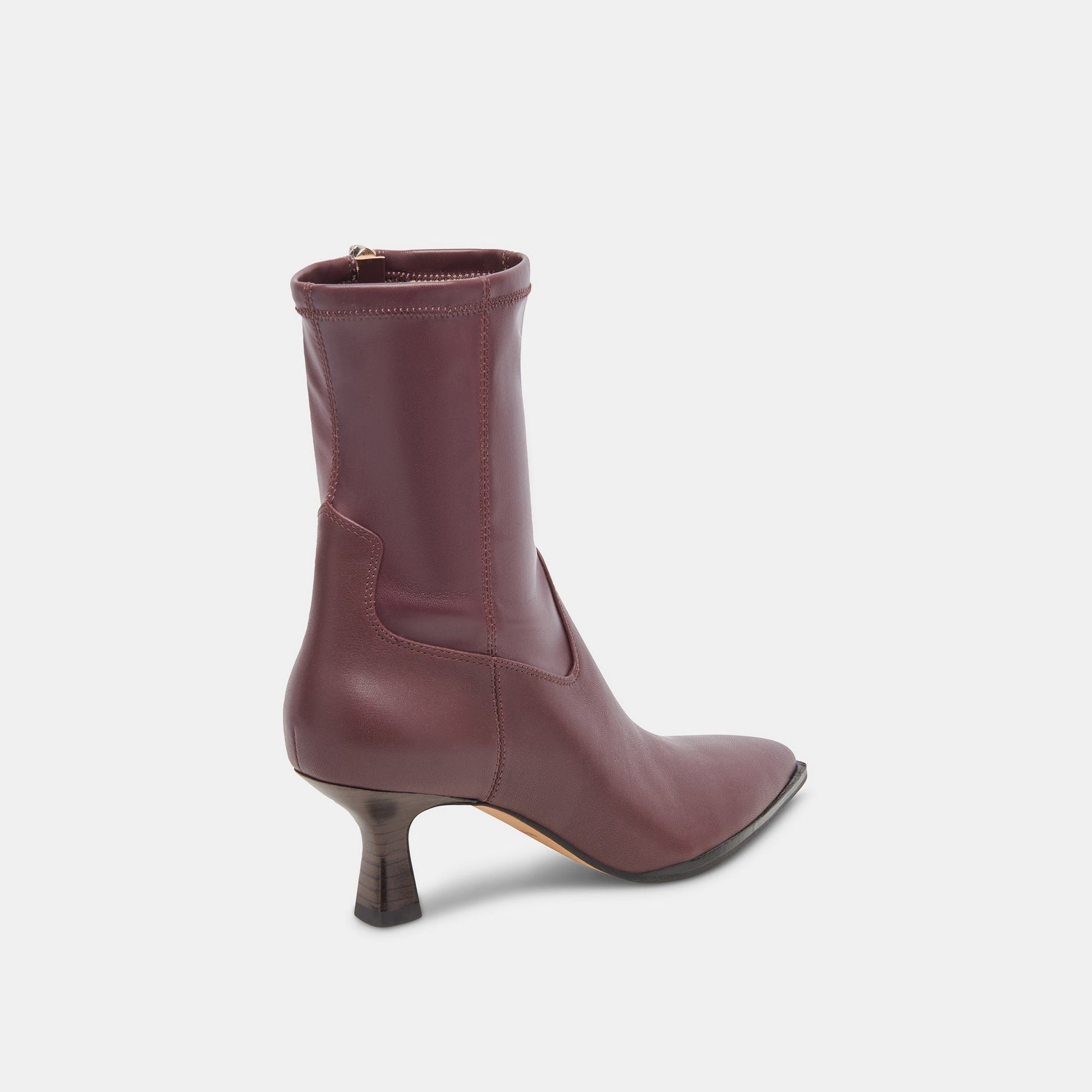Dolce Vita Arya Wine Leather Boots | Rich Leather Wine Boots with Skinny Heel
 – Dolce Vita