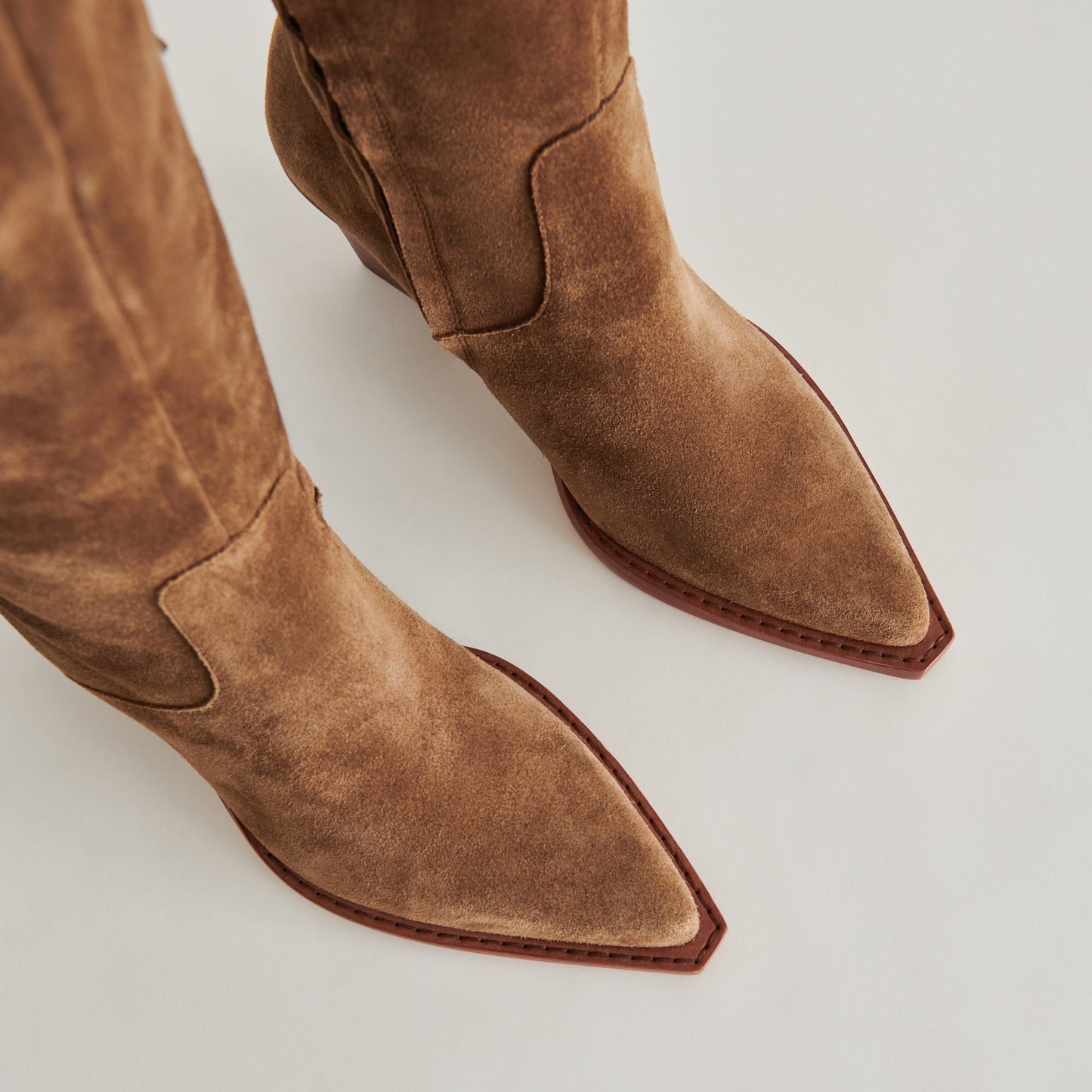 Dolce Vita Raj Boots in Brown Suede | Women's Brown Suede Knee-High Boots
 – Dolce Vita