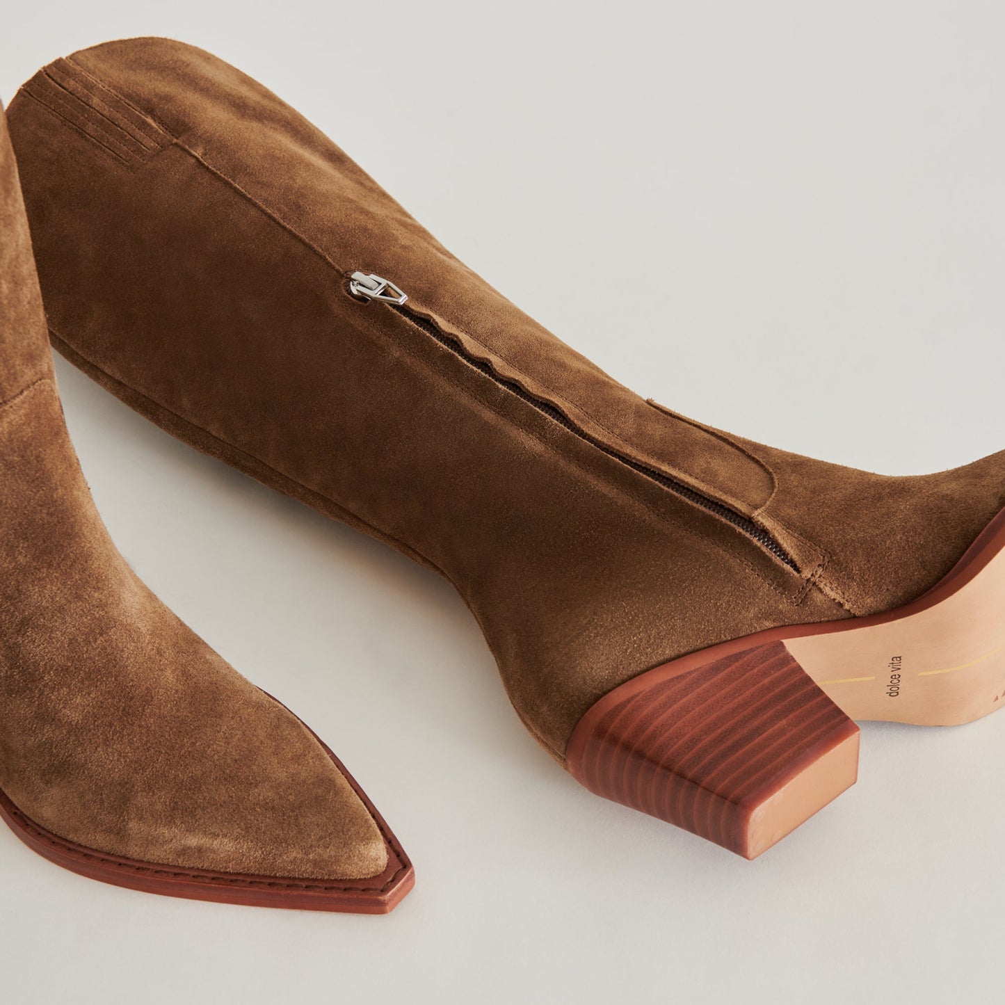 Dolce Vita Raj Boots in Brown Suede | Women's Brown Suede Knee-High Boots
 – Dolce Vita