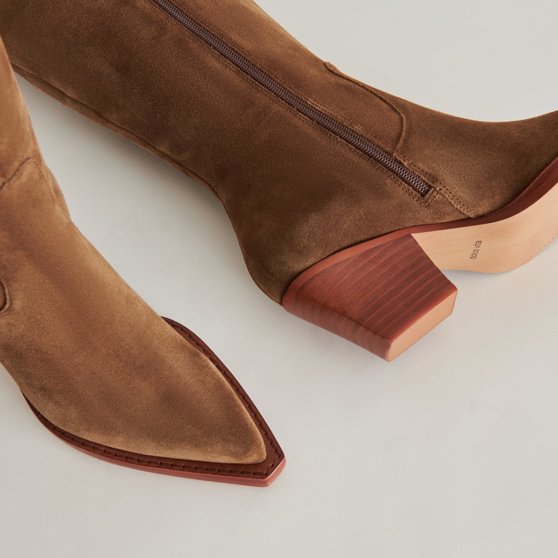 Dolce Vita Raj Boots in Brown Suede | Women's Brown Suede Knee-High Boots
 – Dolce Vita