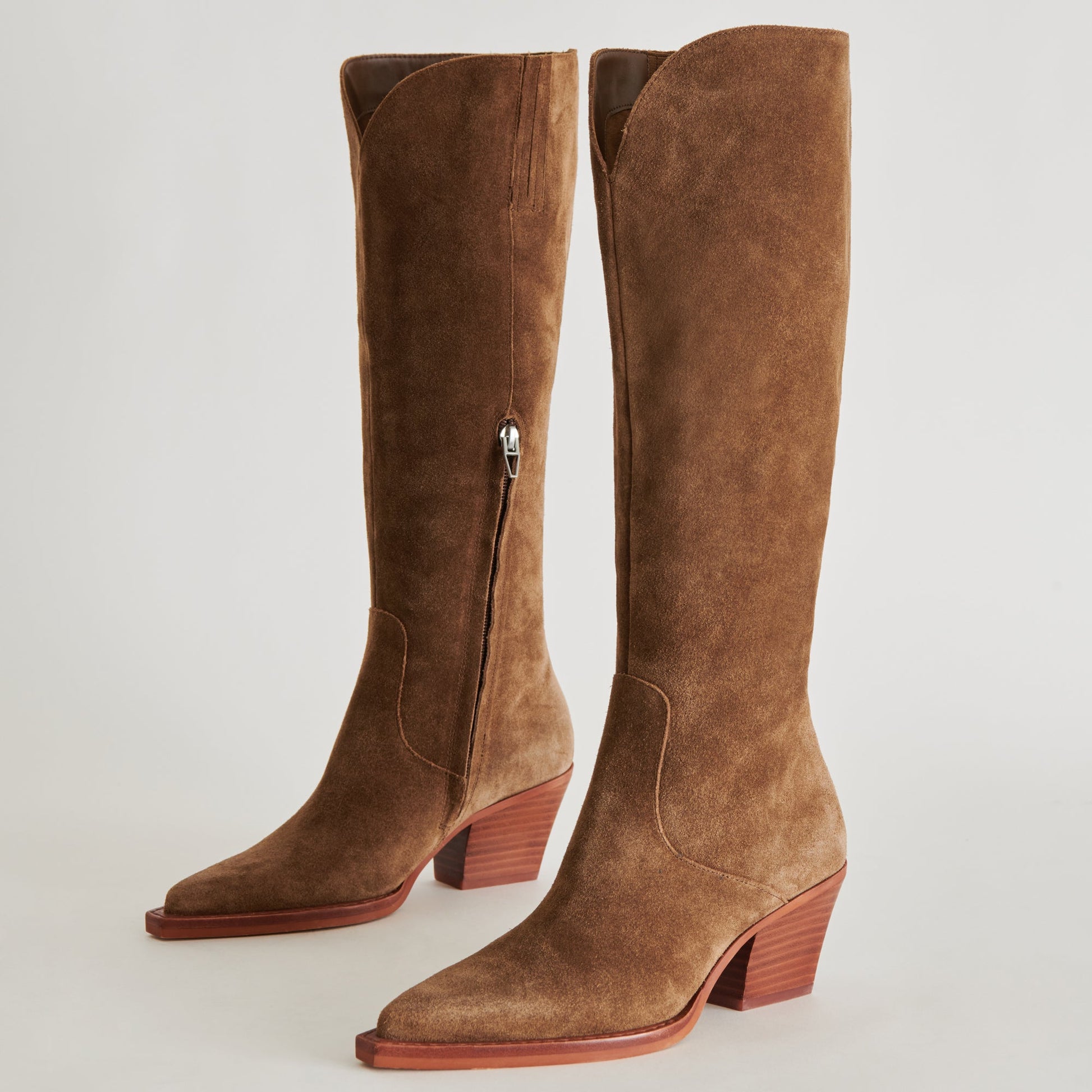 Dolce Vita Raj Boots in Brown Suede | Women's Brown Suede Knee-High Boots
 – Dolce Vita