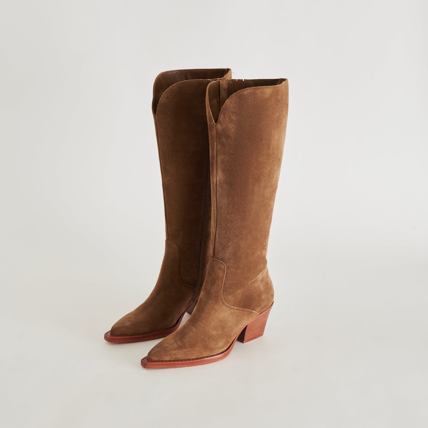 Dolce Vita Raj Boots in Brown Suede | Women's Brown Suede Knee-High Boots
 – Dolce Vita