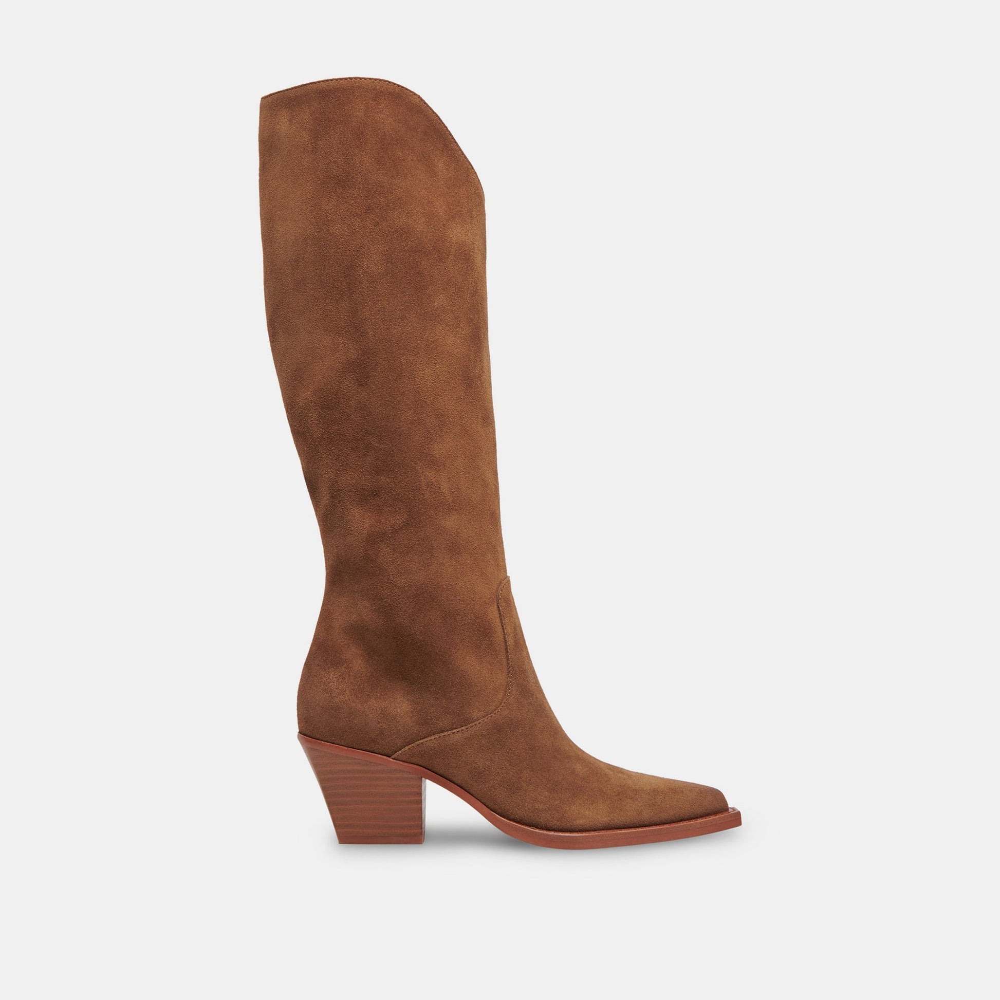 Dolce Vita RAJ Wide Calf Boots Brown Suede | Women's Brown Suede Knee-High Boots
 – Dolce Vita