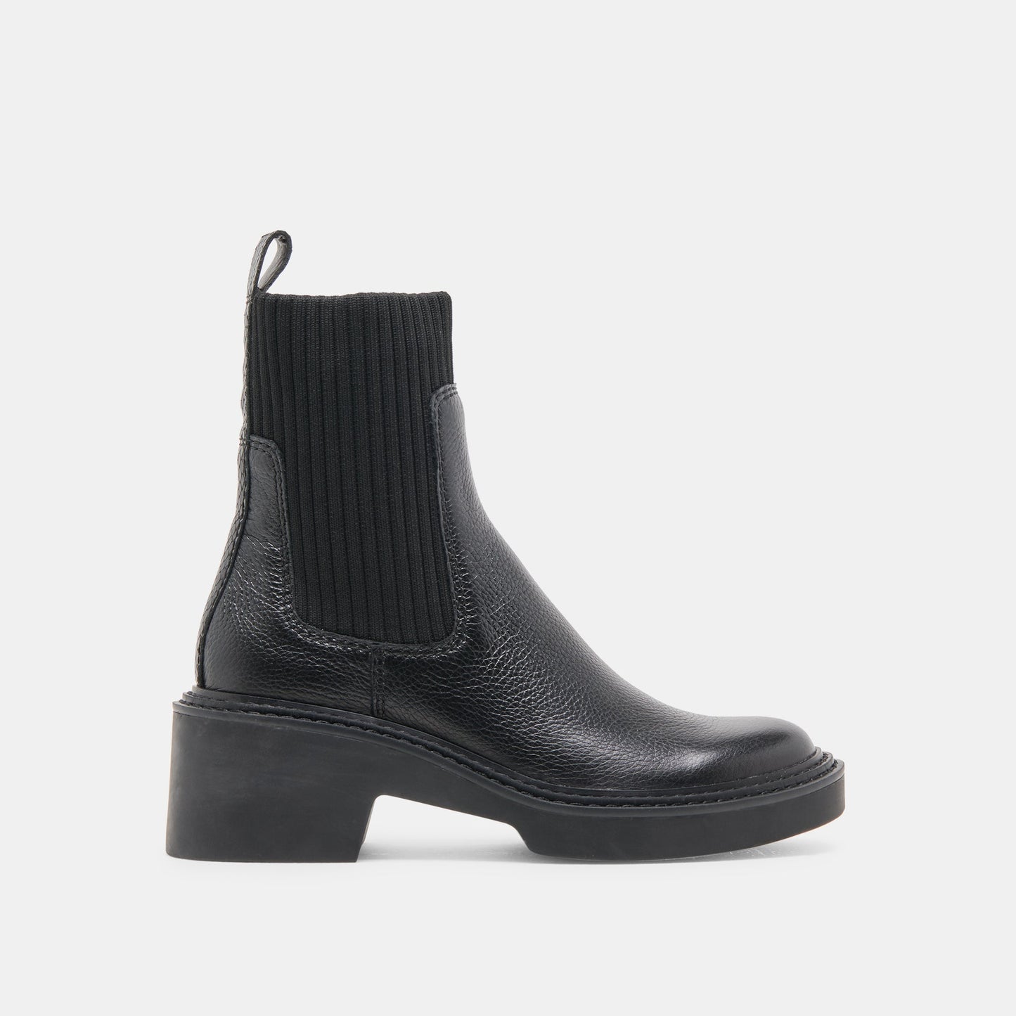 Dolce Vita Hilora H2O Waterproof Black Leather Boots