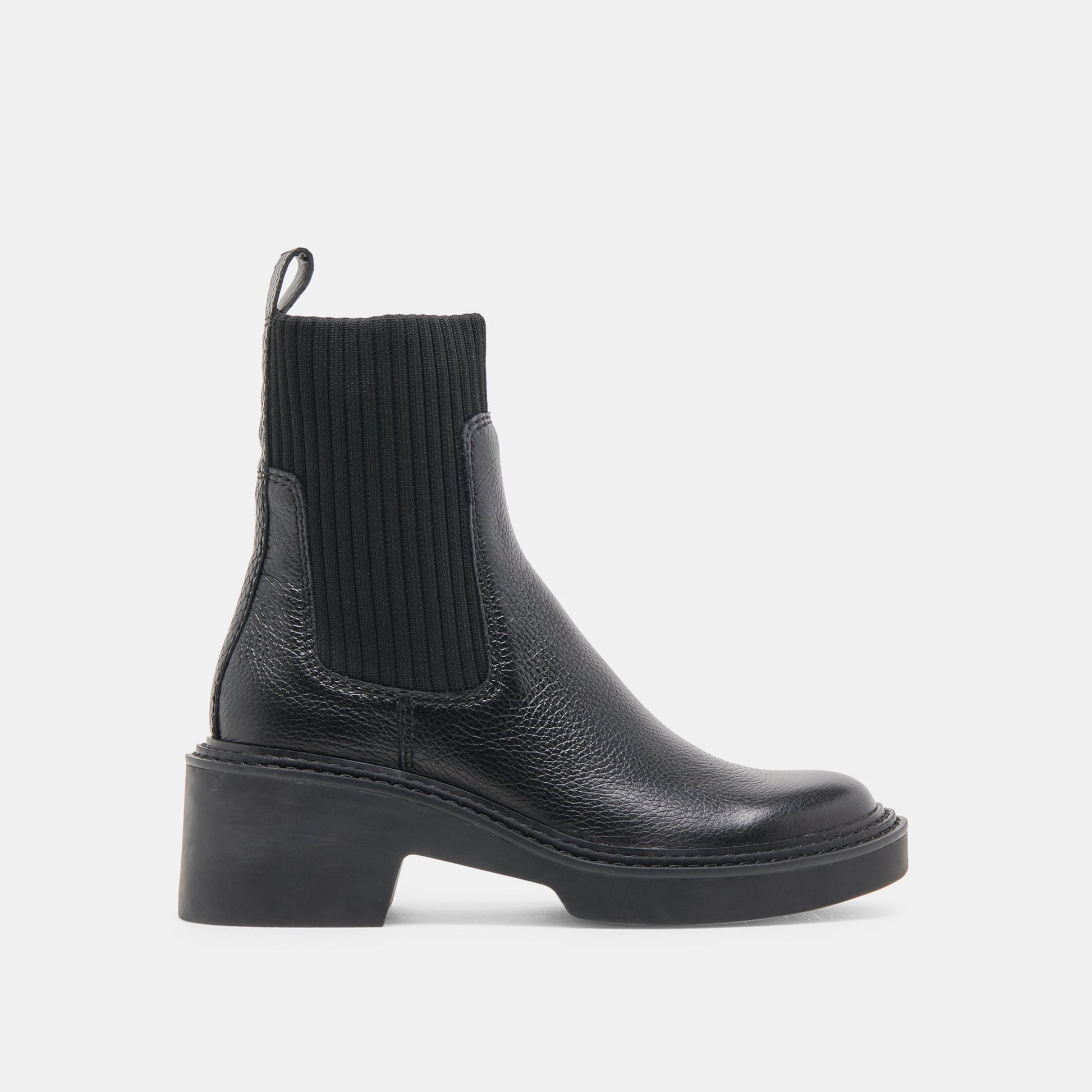 Dolce Vita Hilora H2O Waterproof Black Leather Boots
