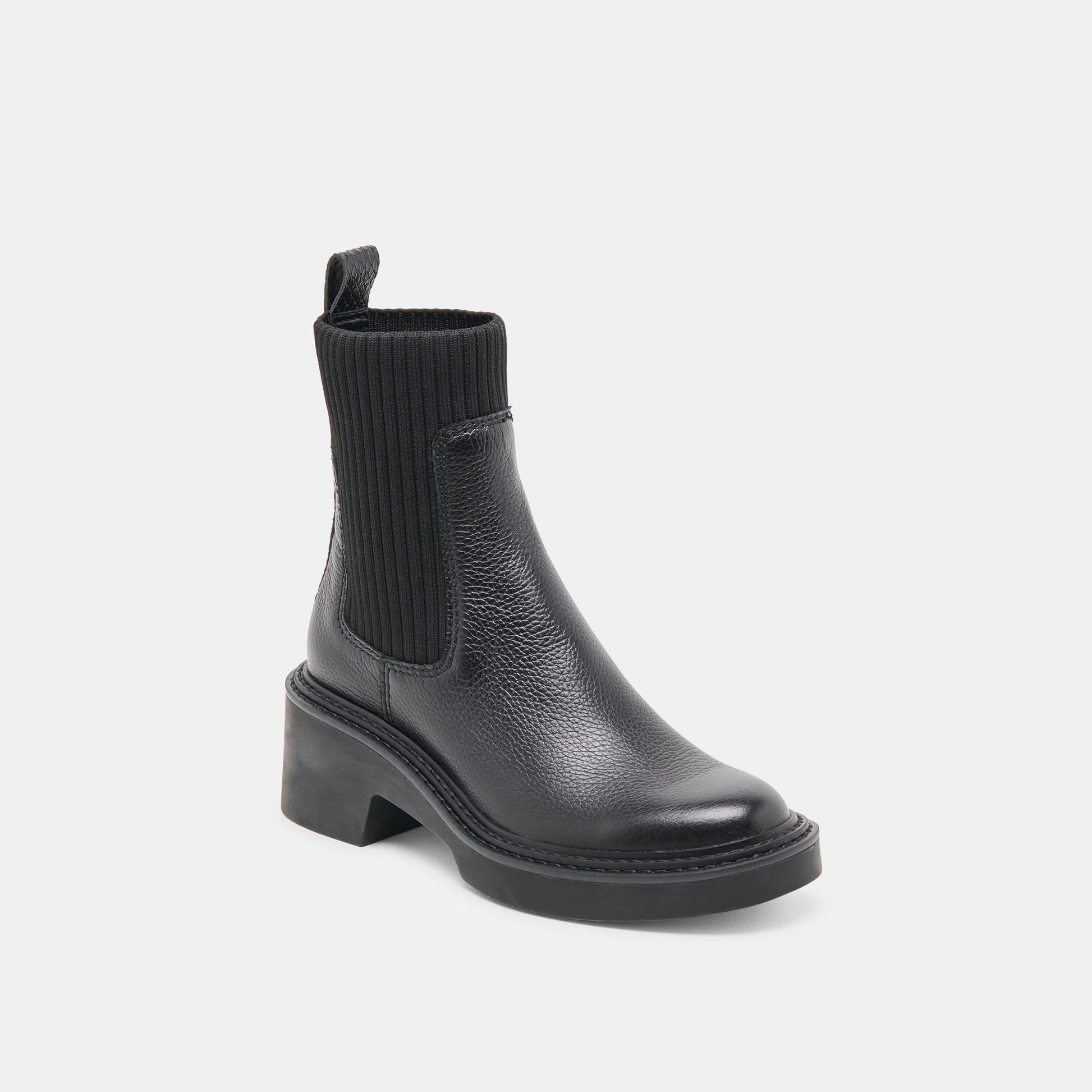 Dolce Vita Hilora H2O Waterproof Black Leather Boots