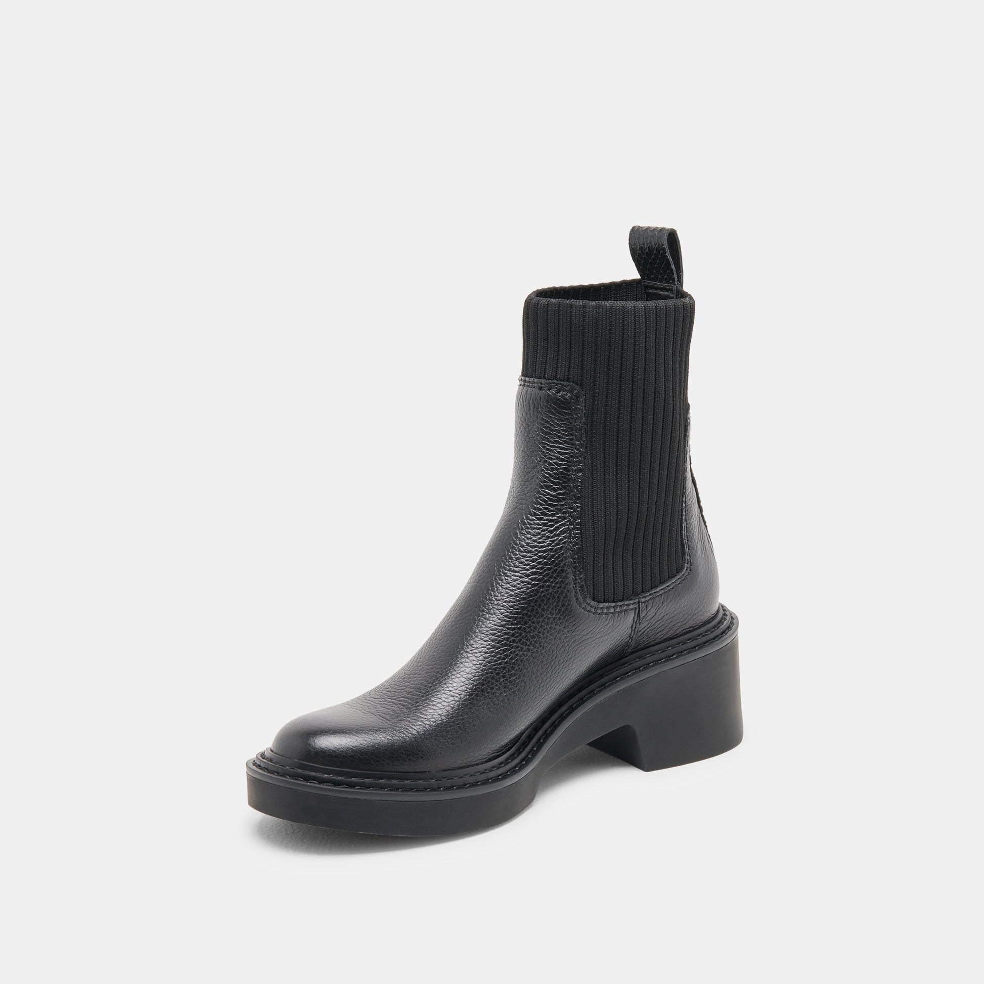 Dolce Vita Hilora H2O Waterproof Black Leather Boots