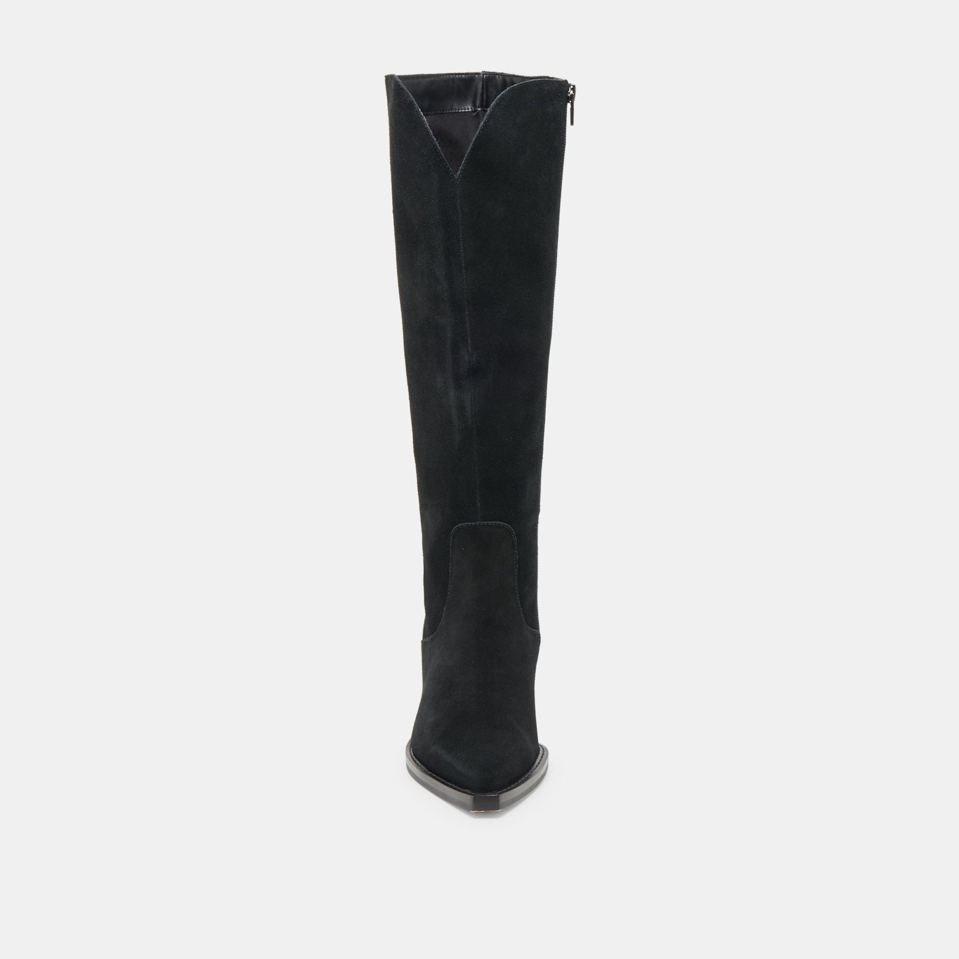 Dolce Vita RAJ Wide Calf Boots Onyx Suede | Women's Onyx Suede Knee-High Boots
 – Dolce Vita