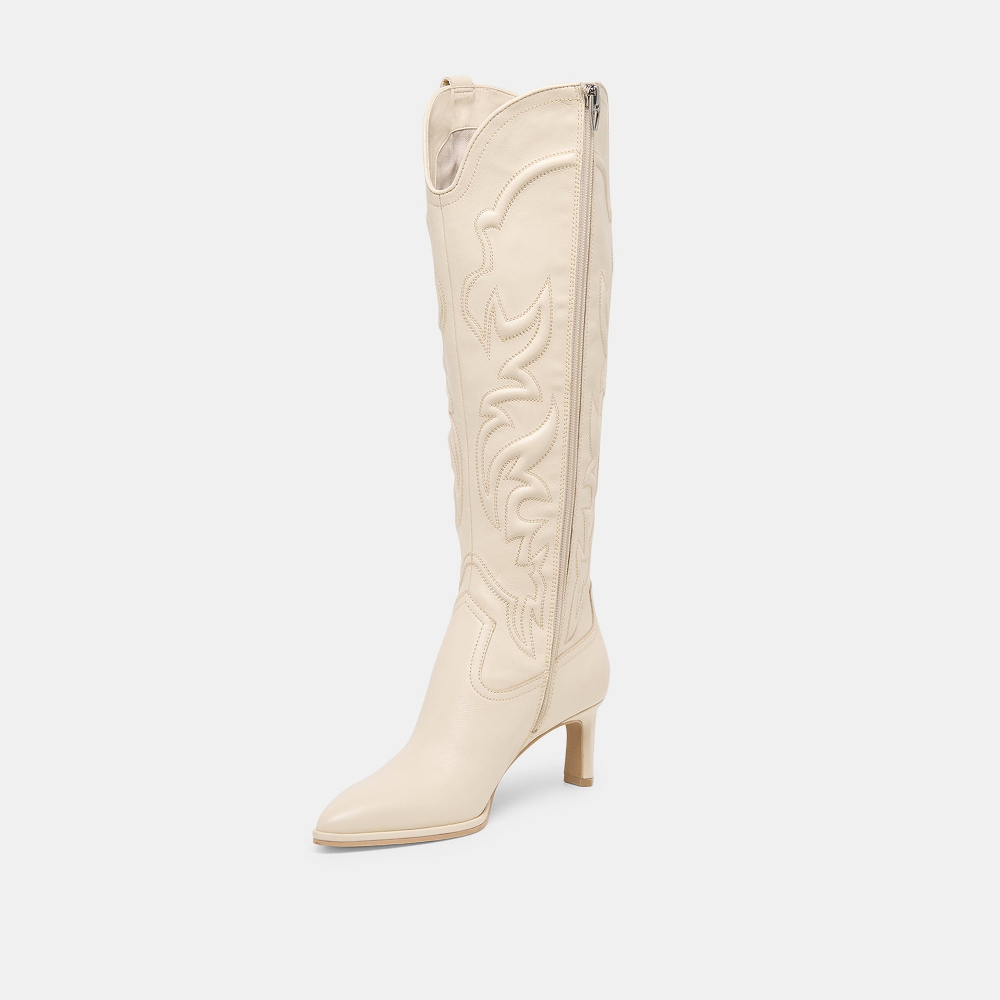 Dolce Vita Alisa Creme Leather Boots