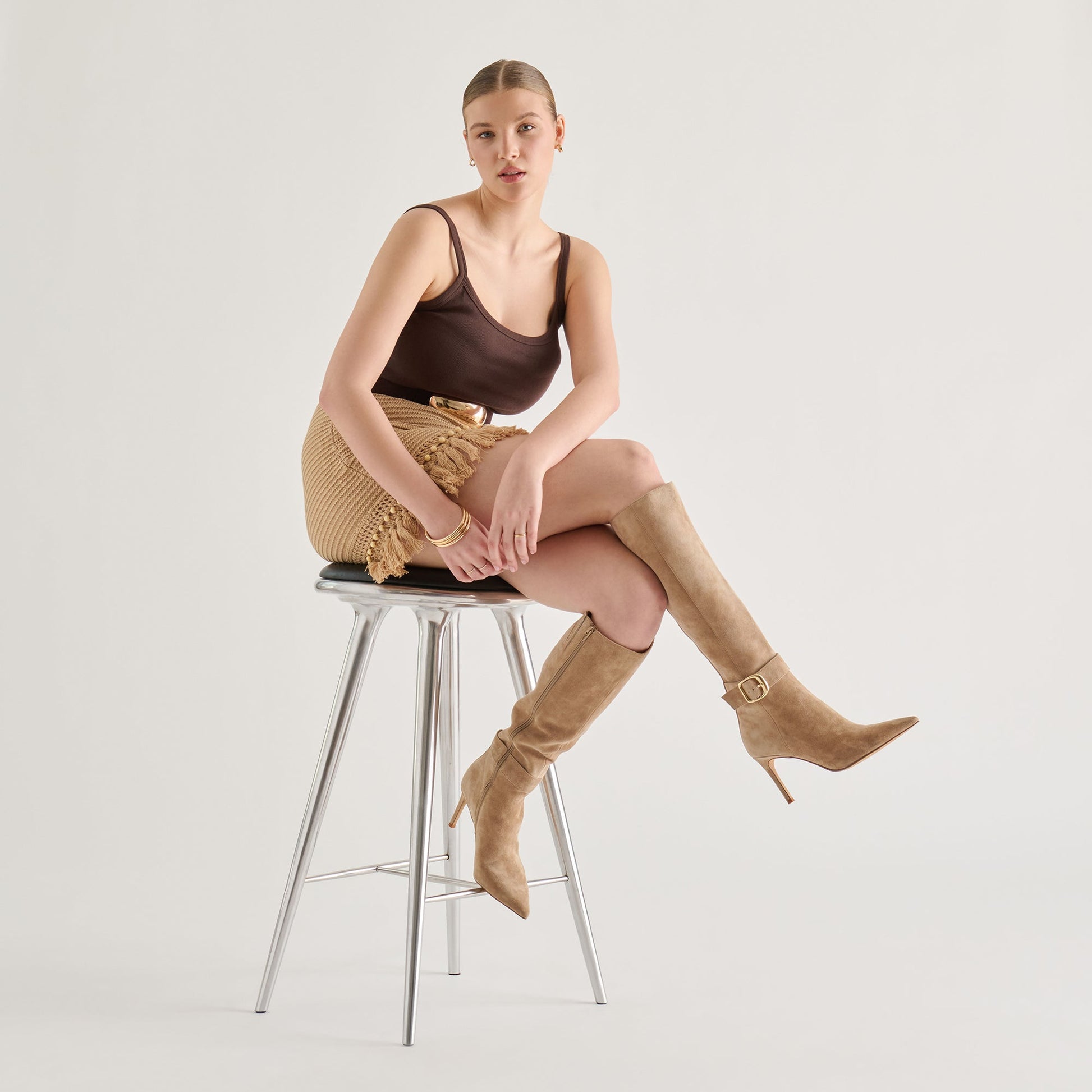 Dolce Vita Kinzy Camel Suede Boots