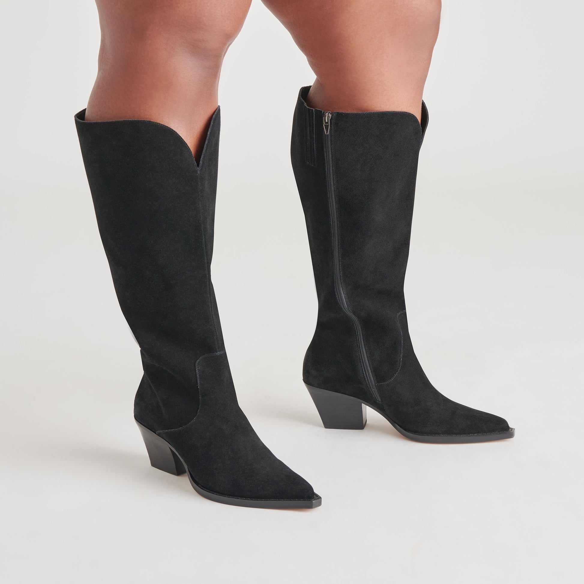 Dolce Vita Raj Extra Wide Calf Onyx Suede Boots | Suede Wide Calf Boots
 – Dolce Vita